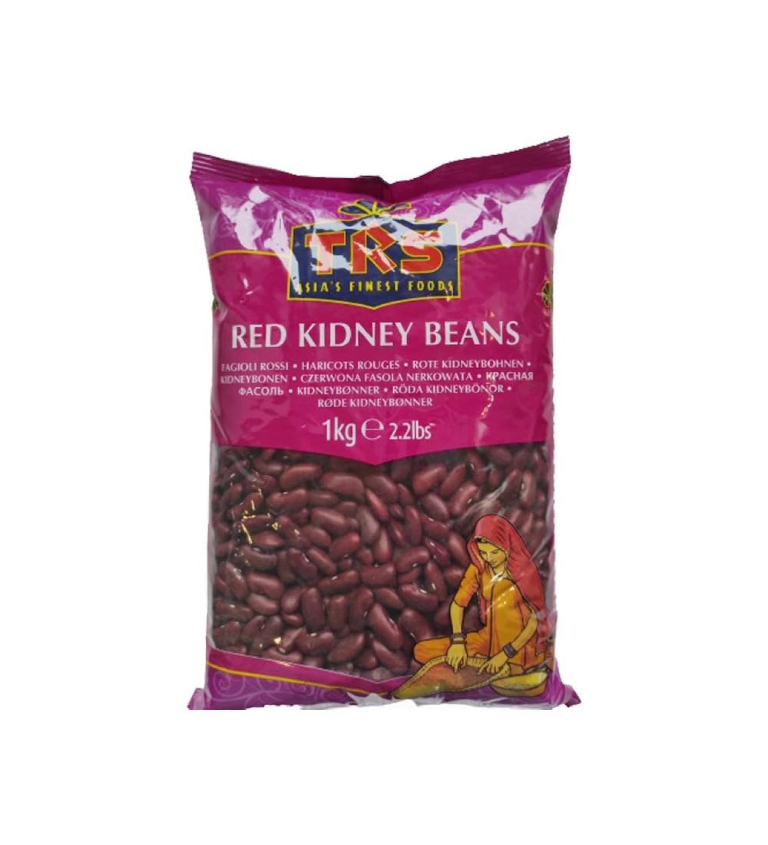 TRS Red Kidney Beans | 1KG | Vegan | GMO Free | Dark Red | High Fibre | High Protein | Indian Origin - Buy Online on SooperMarket.com