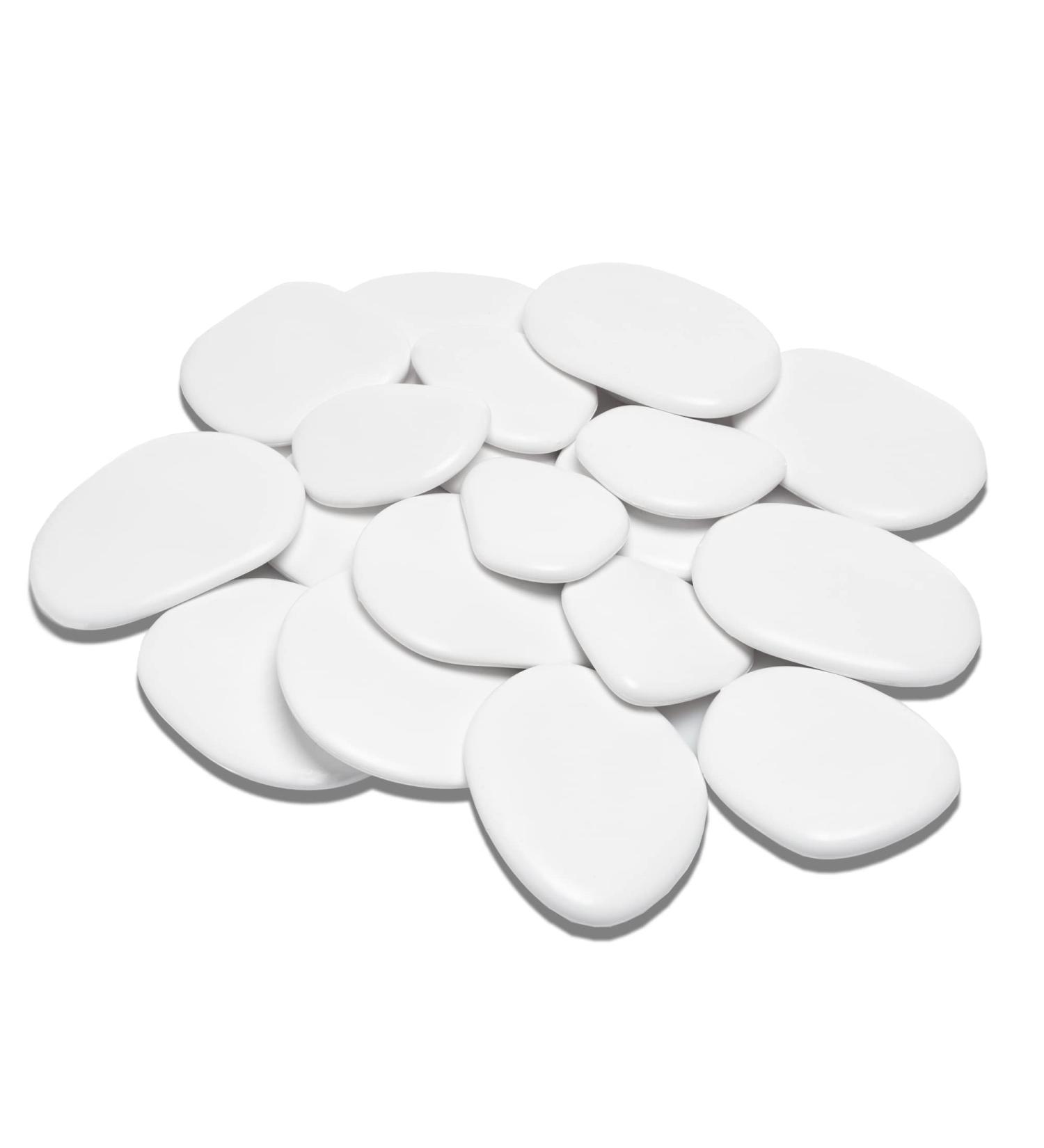 Kalapanta Decoration Stones - Recycled Plastic for Vases Aquariums & Gardens | 95 White Stones ( 5-8 cm) - Eco-Friendly Home Decor - Buy Online on SooperMarket.com