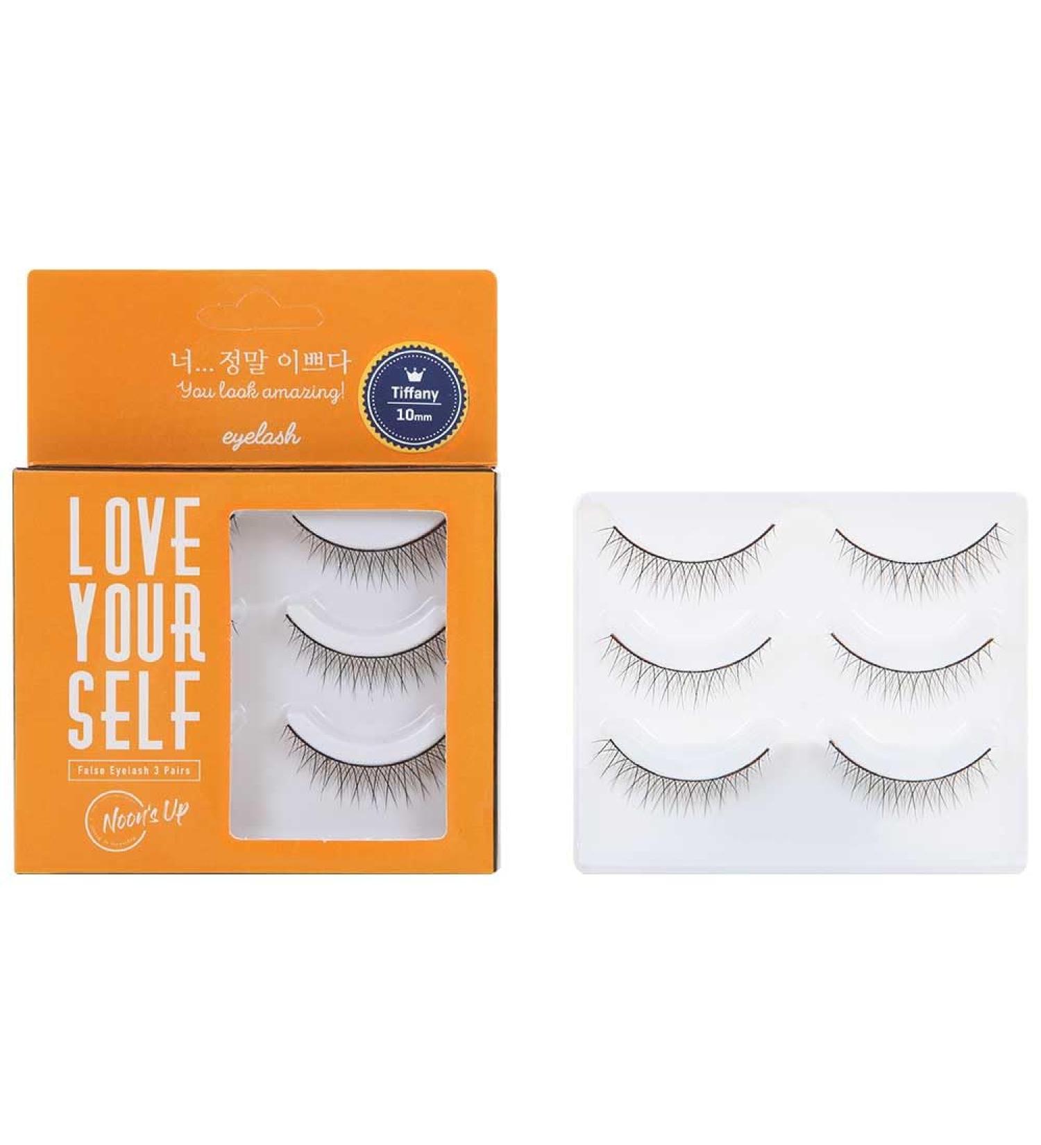 Buy NOON S UP LOVE YOURSELF False Eyelash Set 3 Pairs of Dramatic Fake Eyelashes with Glue | Enhance Your Look & Eyebrow Growth (TIFFANY - Buy Online on SooperMarket.com