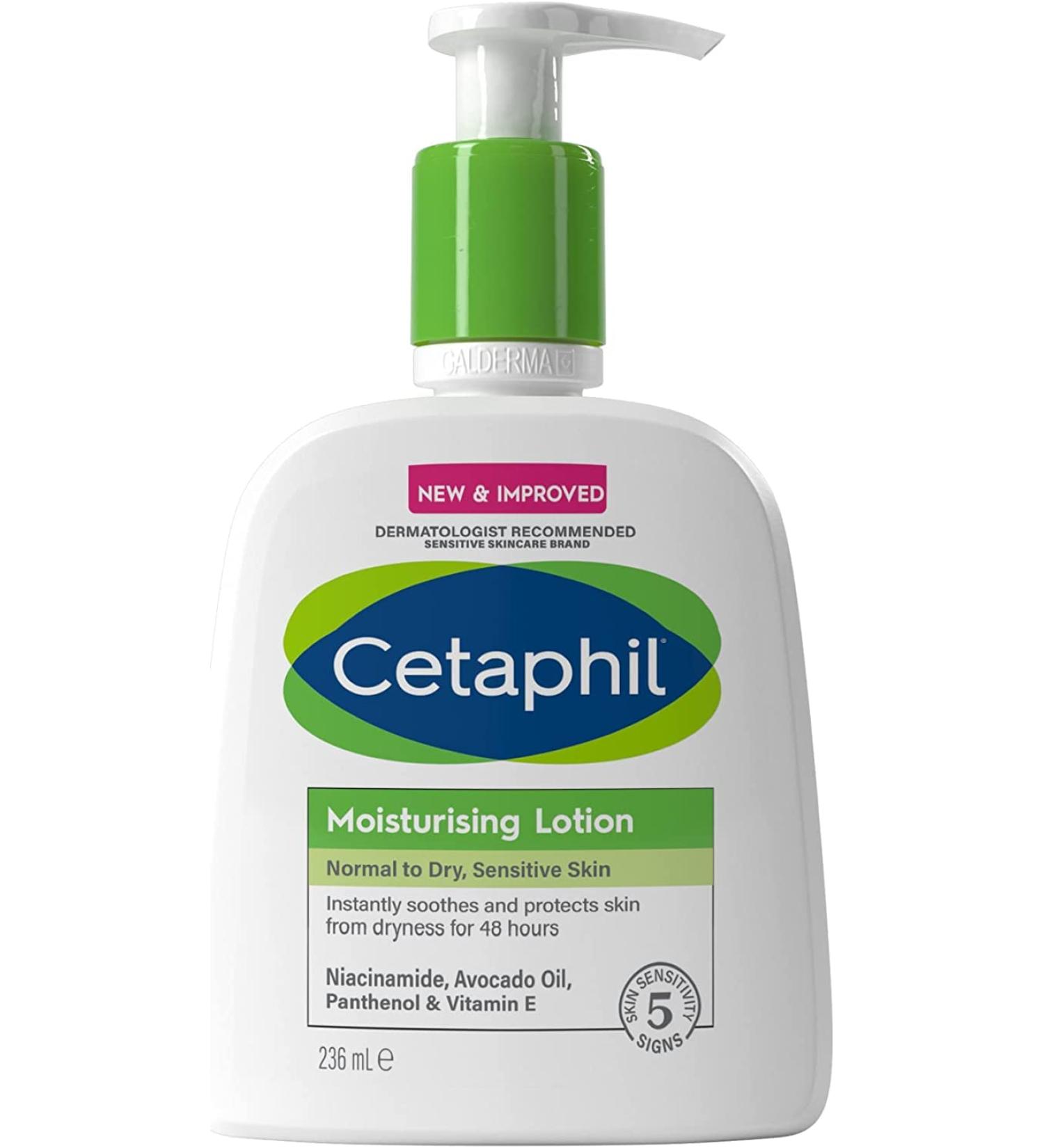 Cetaphil Moisturising Lotion 236ml with Niacinamide - Face & Body Moisturiser - Buy Online on SooperMarket.com