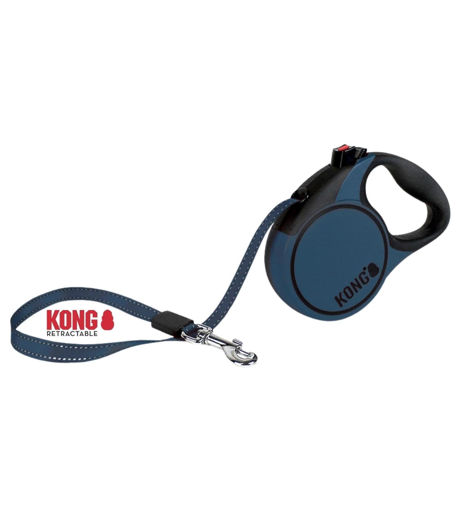 Buy High-Quality 5m Cong Roll-Out Dog Leash for Small Dogs (up to 20kg) - Comfortable Soft Handle & Reflective Belt - Blue - Buy Online on SooperMarket.com