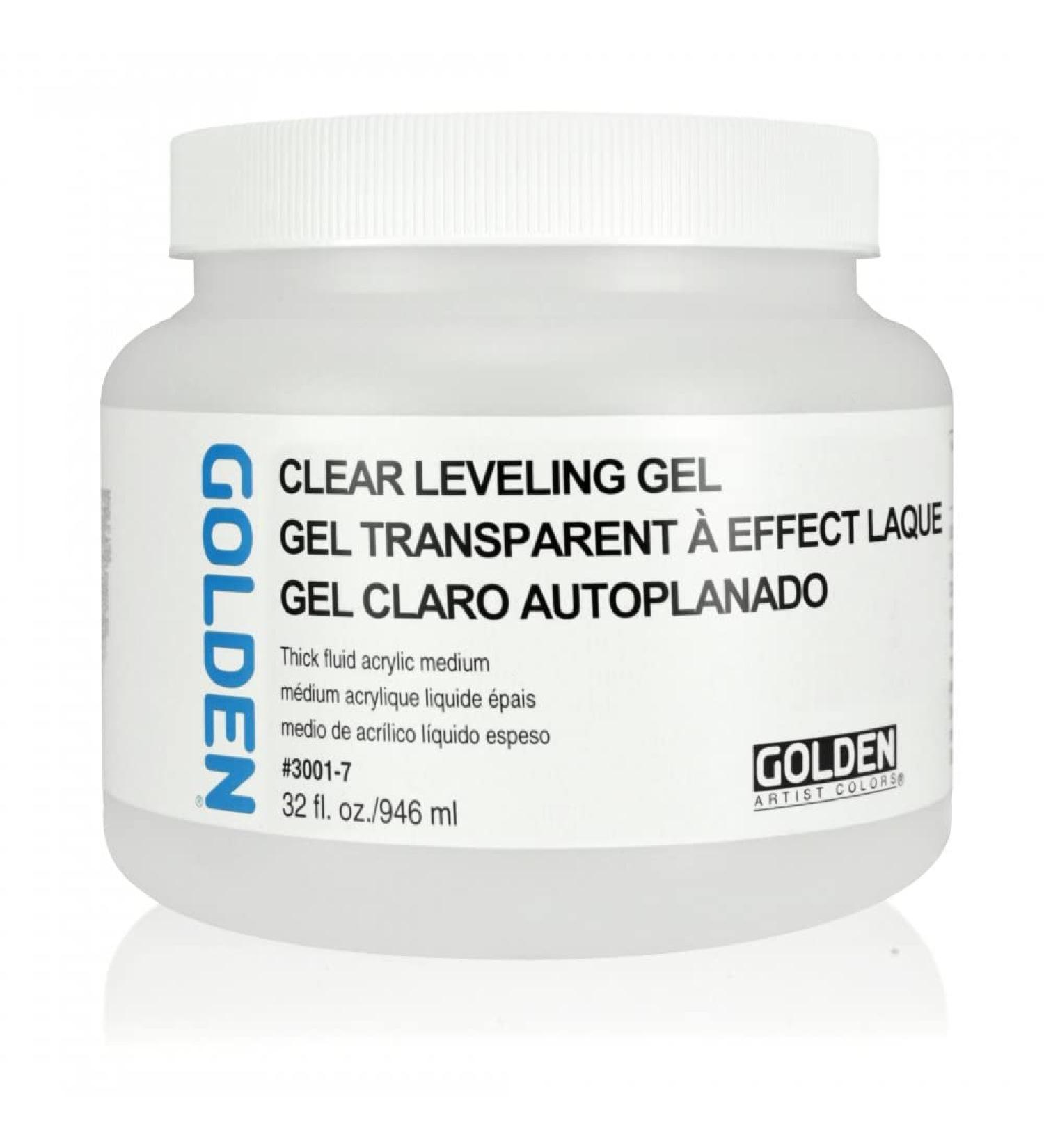 Golden Artist Color Acrylic Medium Golden Self Leveling Clear Gel 32 oz