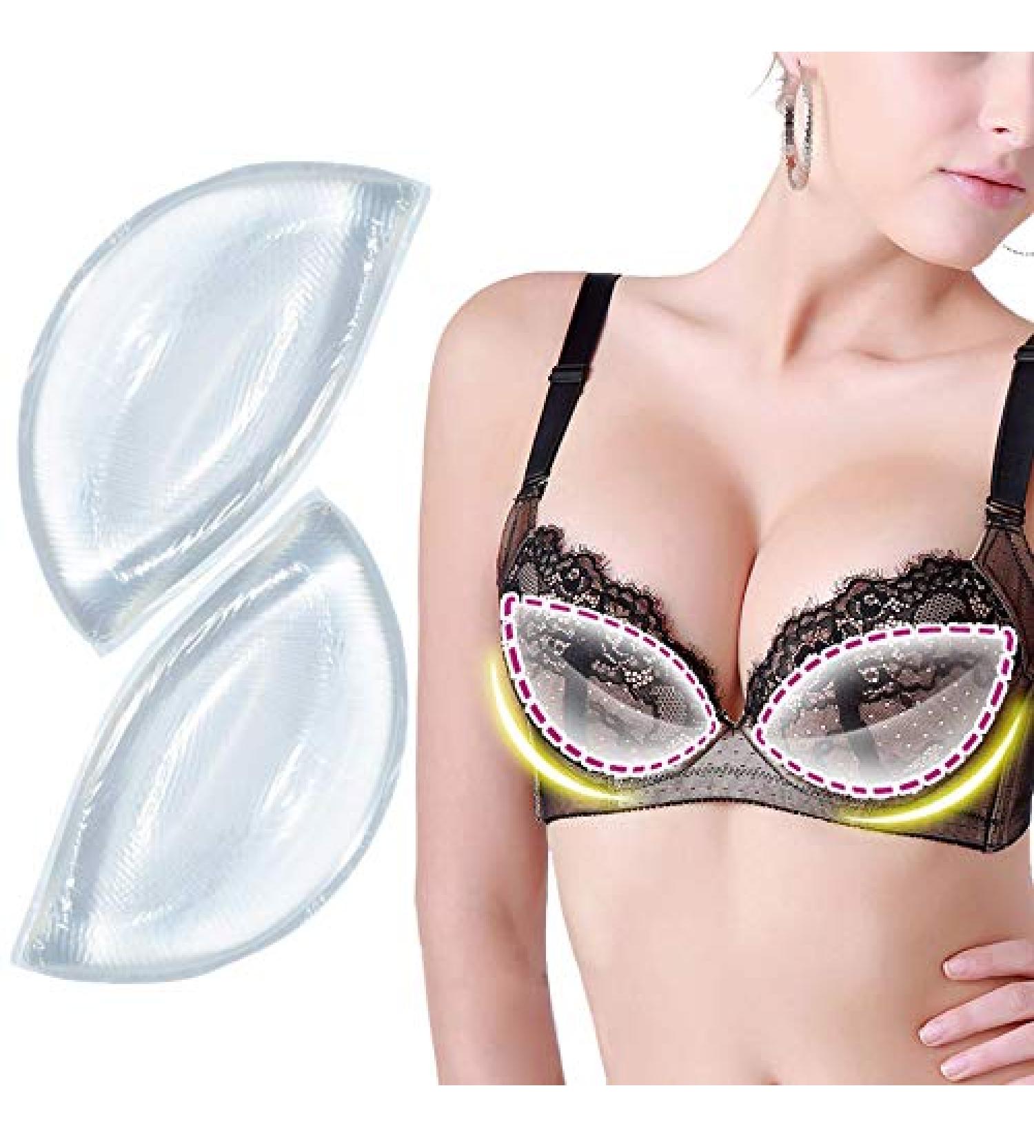 Silicone Chicken Cutlets Bra Inserts - Clear Push Up Pads for Summer Bikini - Bust Enhancers & Firming Padding - Buy Online on SooperMarket.com