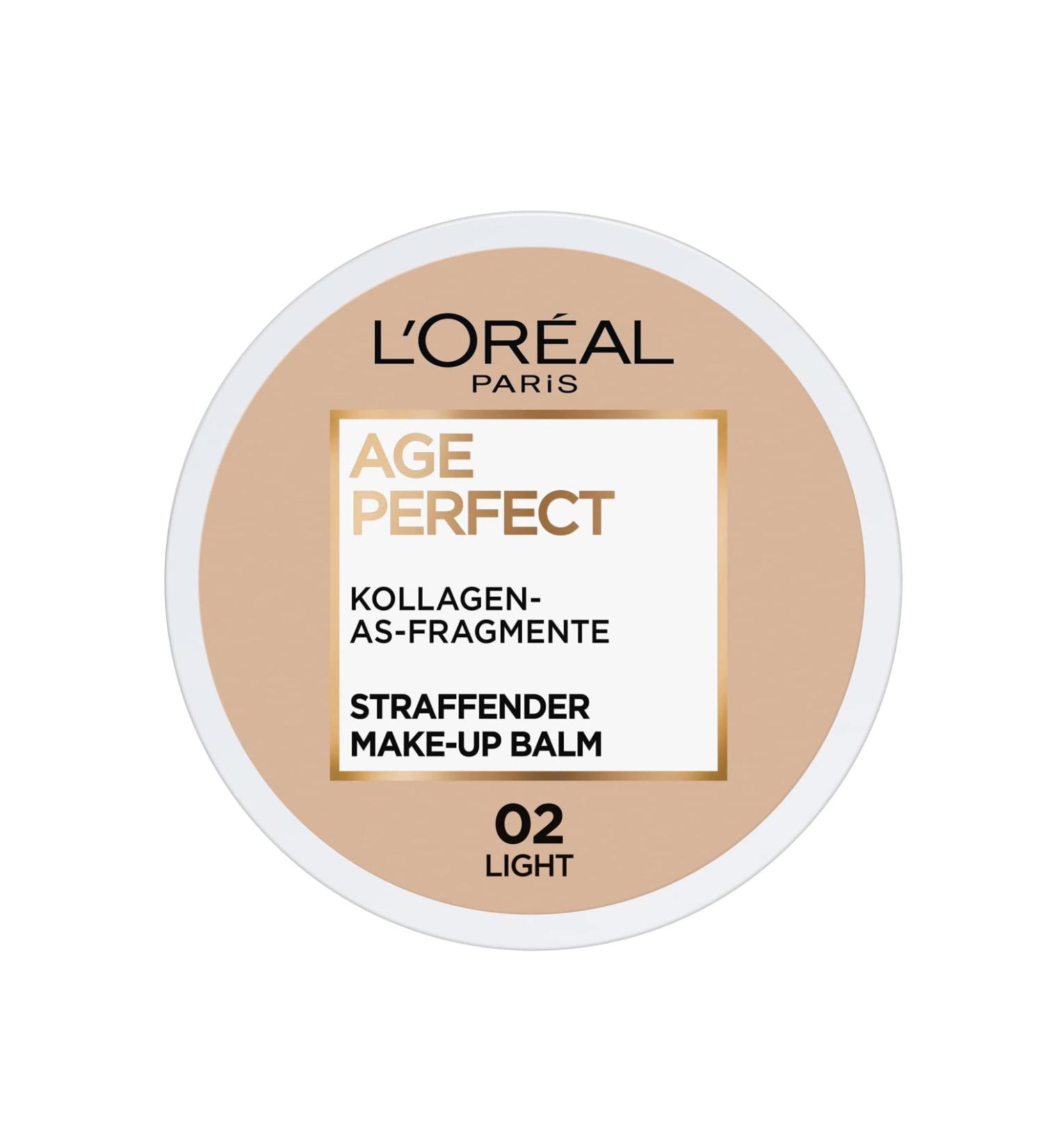 L'Or al Paris Age Perfect Fixed Make-up Balm 02 Light Nursing Make-up Miracles for Healthy Looking Skin 18ml 02 Light 18 ml (1 Pack)