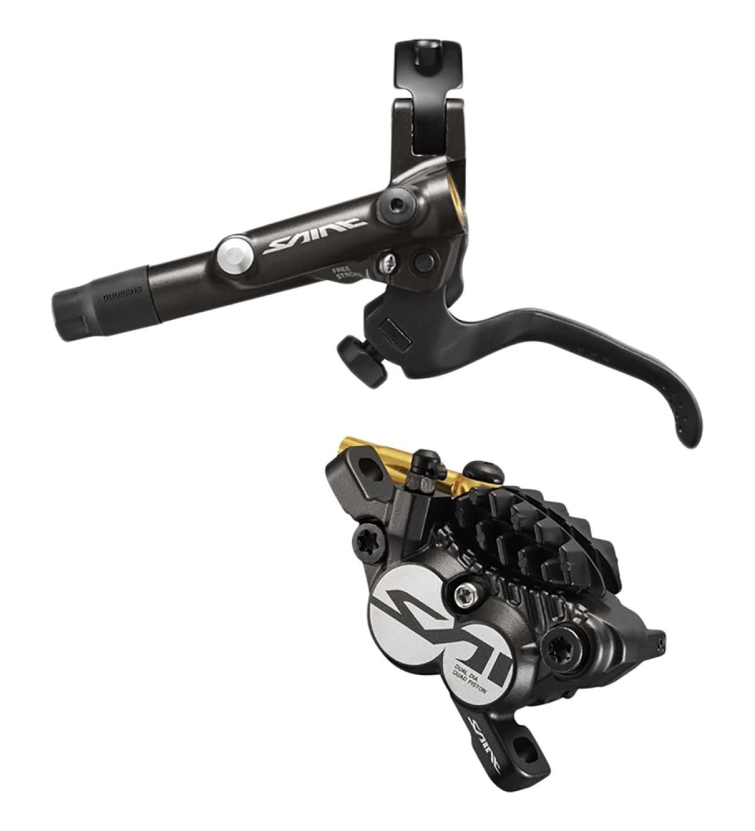 Shimano Saint Front Hydraulic Disc Brake - BL-M820-B/BR-M820 with Finned Metal Pads - Black - Buy Online on SooperMarket.com