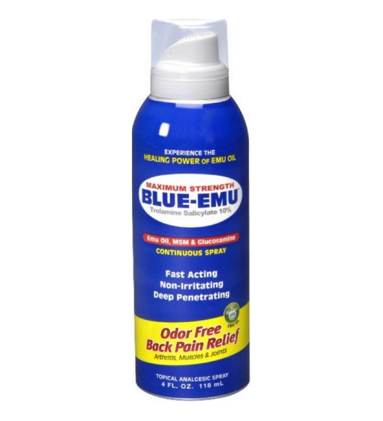 Blue -Emu Spray Back Pain Size 4z Blue -Emu Spray Back Pain Relief 4z