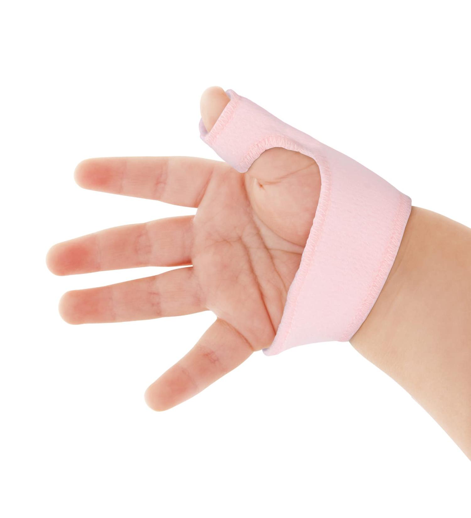 Yosoo Health Gear Baby Thumb Brace - Toddler Finger Guard with Breathable Wrist Band - Infant Thumb Support for Sprain & Fracture - Beige (XS) - Buy Online on SooperMarket.com