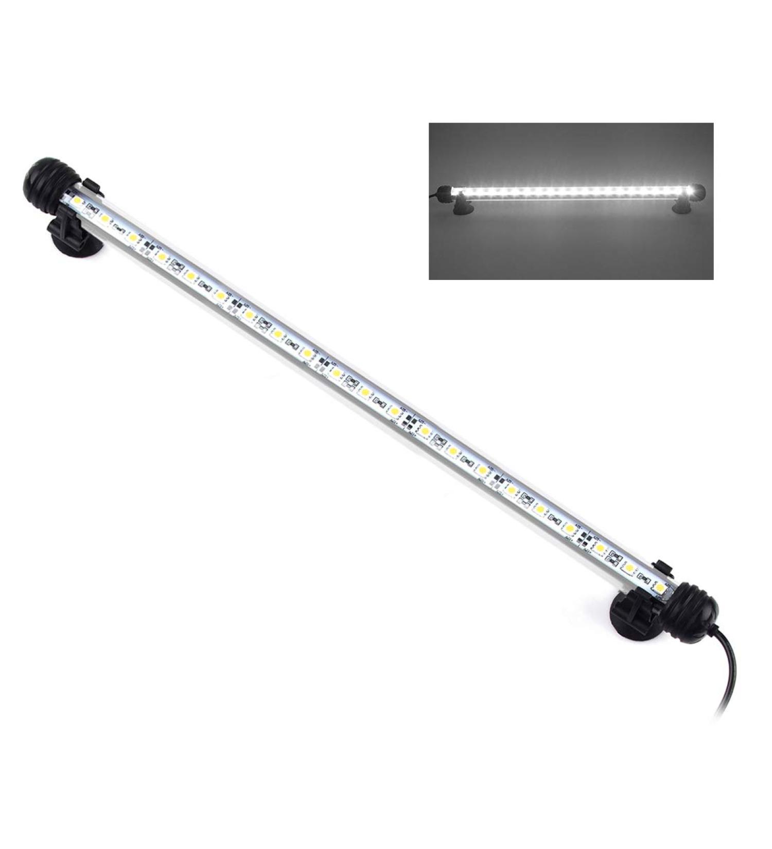 15 Inch LED Aquarium Light Submersible Crystal Glass Fish Tank Bar, IP68 Waterproof White LEDs - Buy Online on SooperMarket.com
