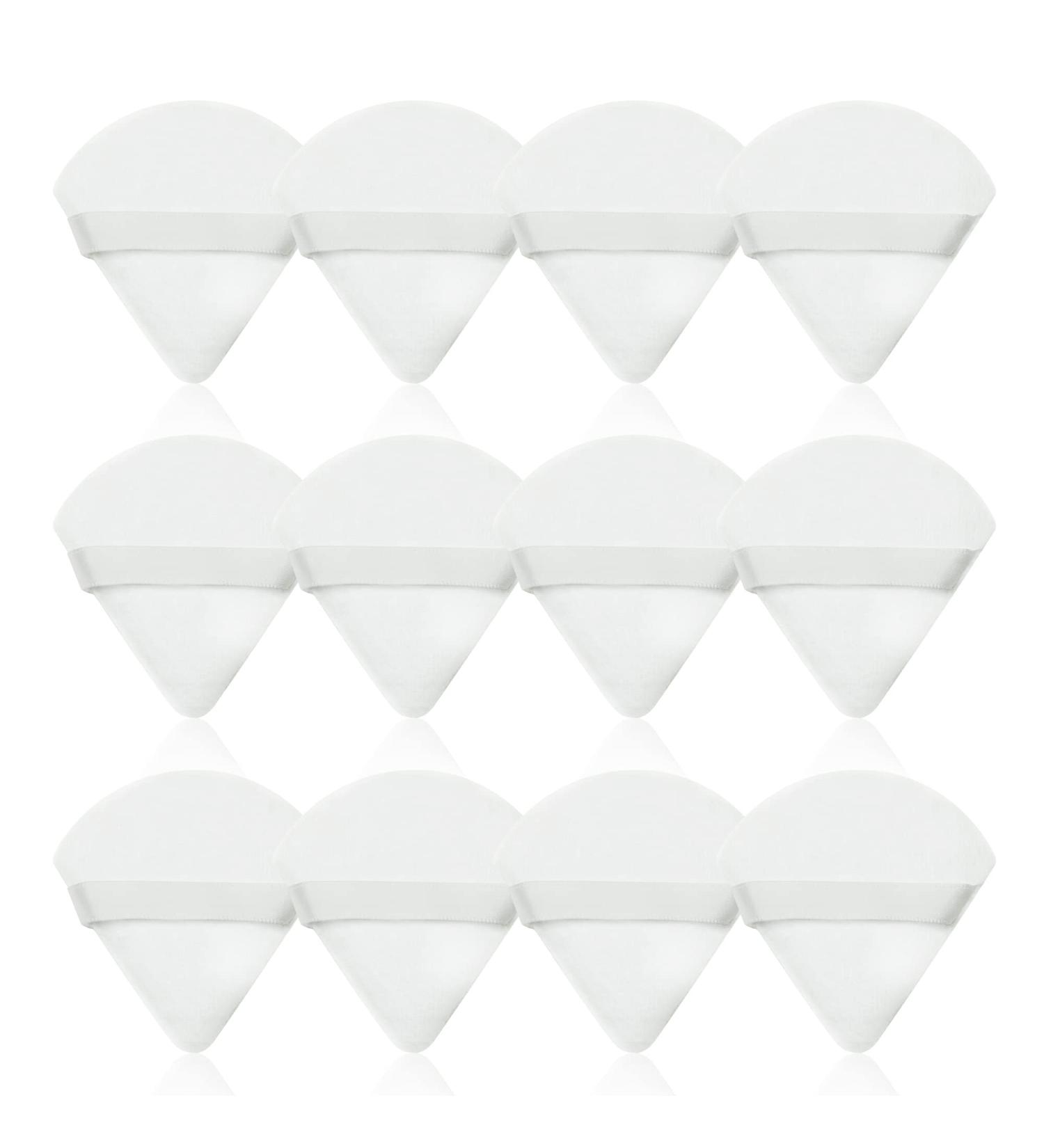 Triangle Powder Puff Set - 6 Soft Velour Makeup Puffs for Loose & Body Powder | Bvcewilty - International Shipping Available - Buy Online on SooperMarket.com
