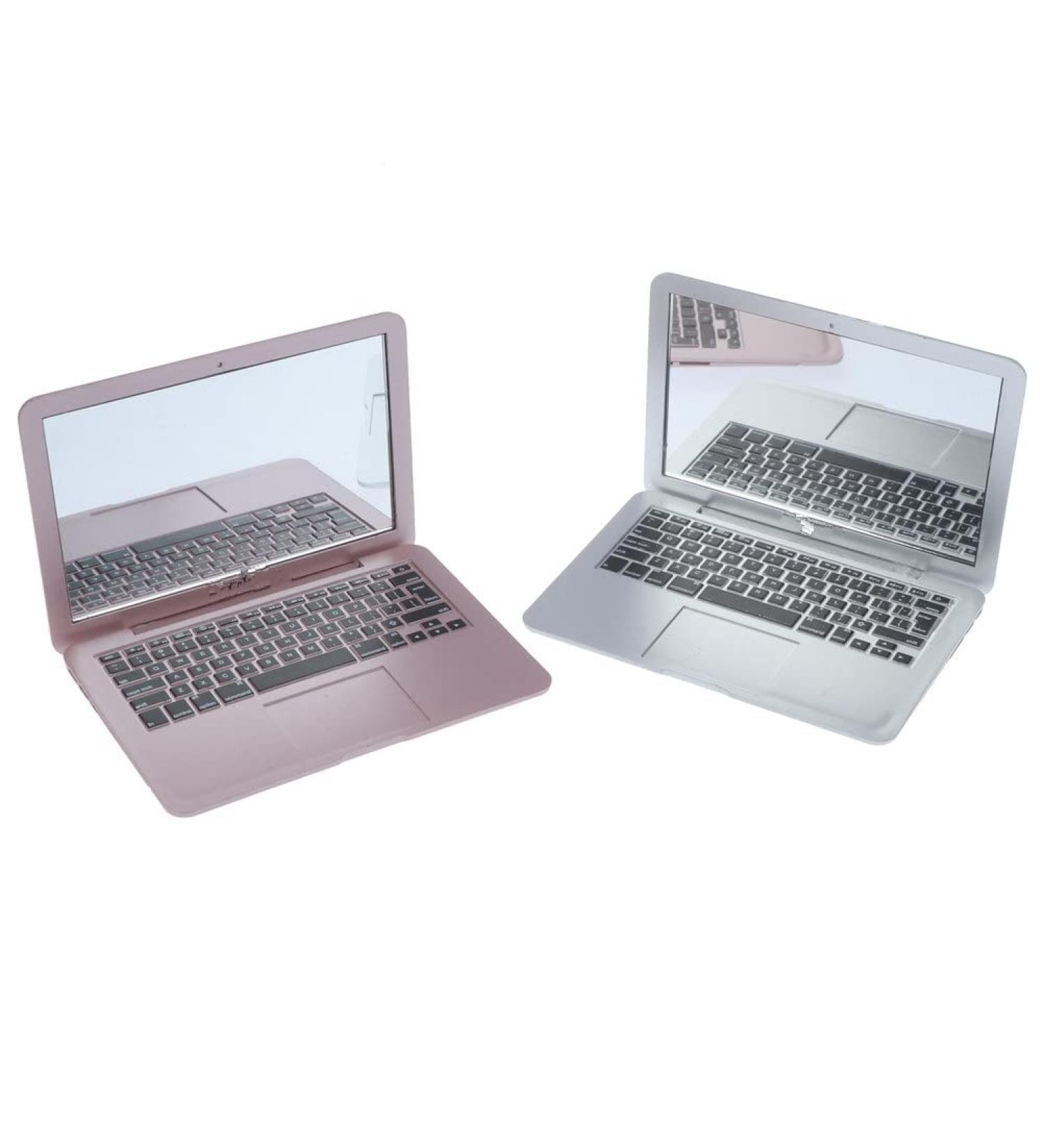 Mini Laptop Mirror Set - Portable, Clear & Cute Makeup Mirrors for Travel (2pcs) - Buy Online on SooperMarket.com