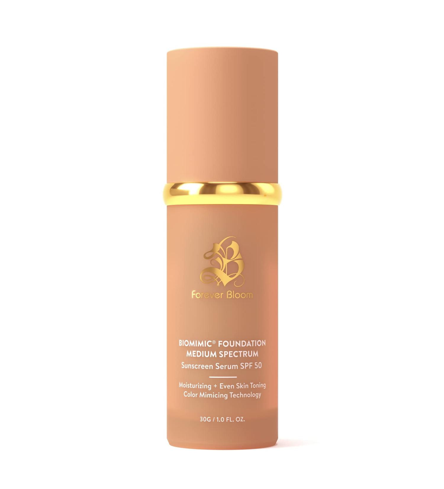 Forever Bloom Bio Mimic SPF50 Foundation Medium Spectrum - Ideal for Gym, Sports, and Dancing - Buy Online on SooperMarket.com
