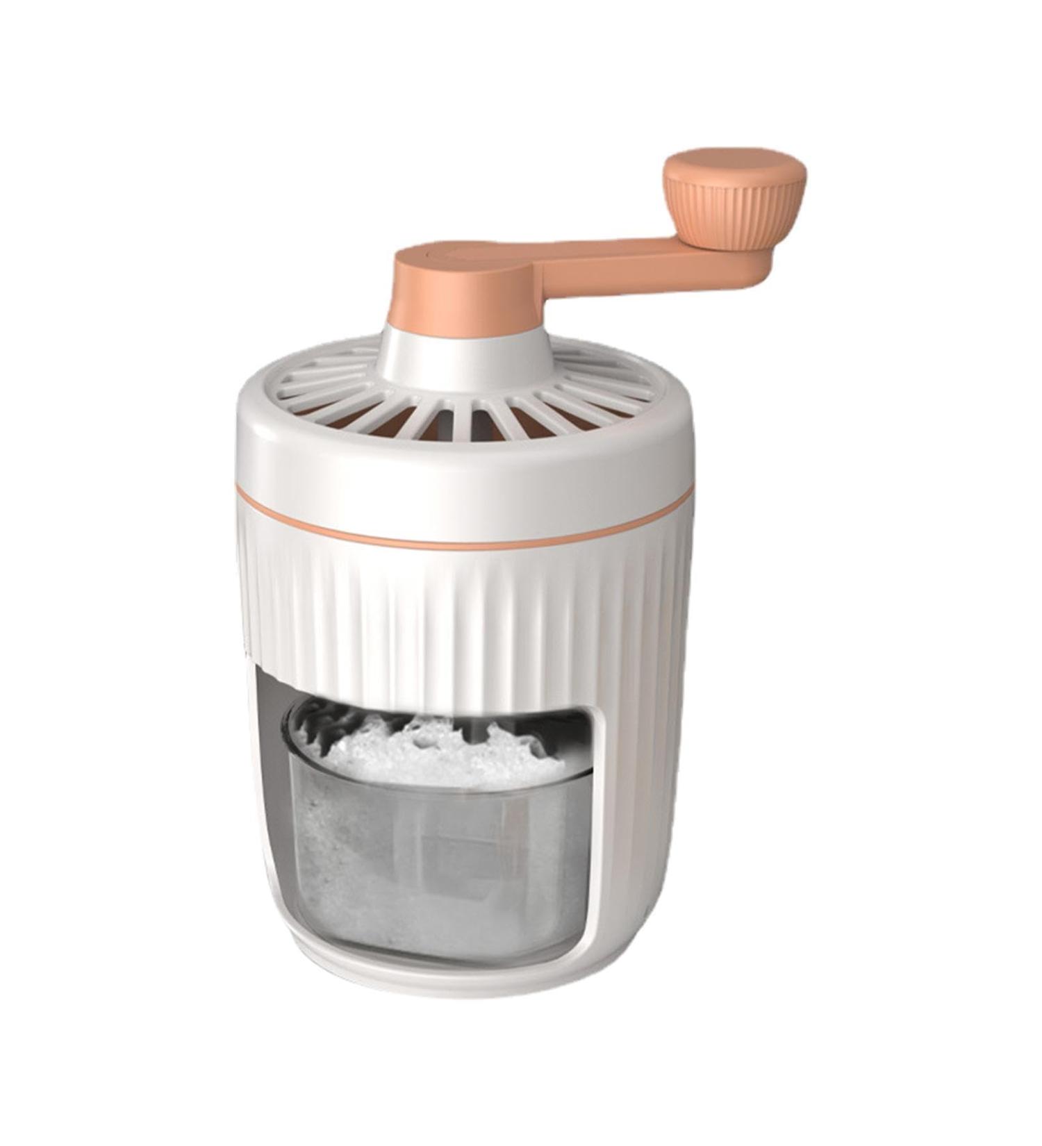 Virtcooy Ice Cream Shredder with Crank | Versatile Ice Showered Razor for Drinks Office & Outdoor Use | Removable Snow Blades - Buy Online on SooperMarket.com