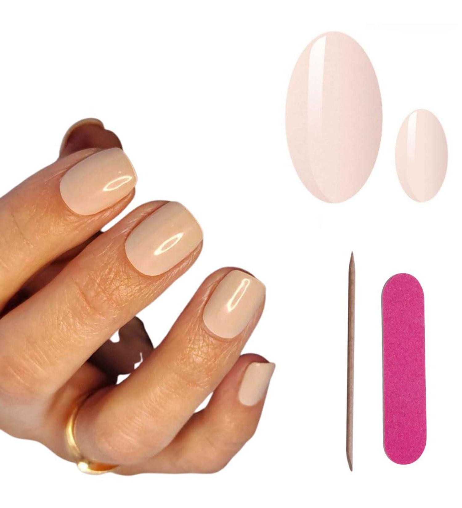 Manifix UV Gel Foils for Nails - Satin Nature Nude | Vegan Self-Adhesive Nail Film for Easy DIY Nail Art - Buy Online on SooperMarket.com