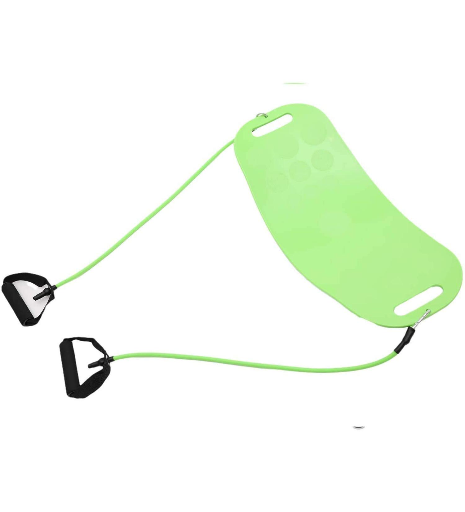 EMAIS Balance Board with Resistance Bands for Adults - Core Workout Yoga Board for Dancers & Athletes - Green - Buy Online on SooperMarket.com