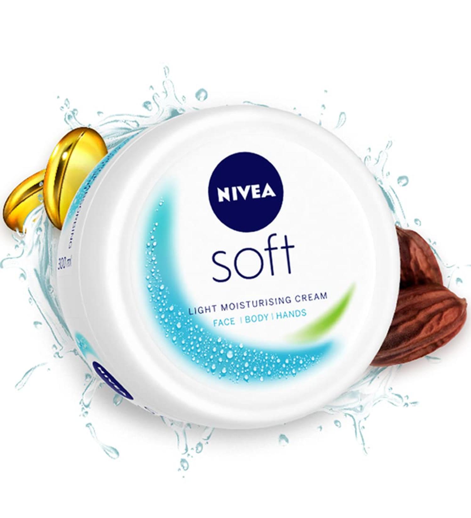 NIVEA Cream 500 ml - Soft Light Moisturiser with Vitamin E | Buy Internationally | Hydrating Skin Care - Buy Online on SooperMarket.com