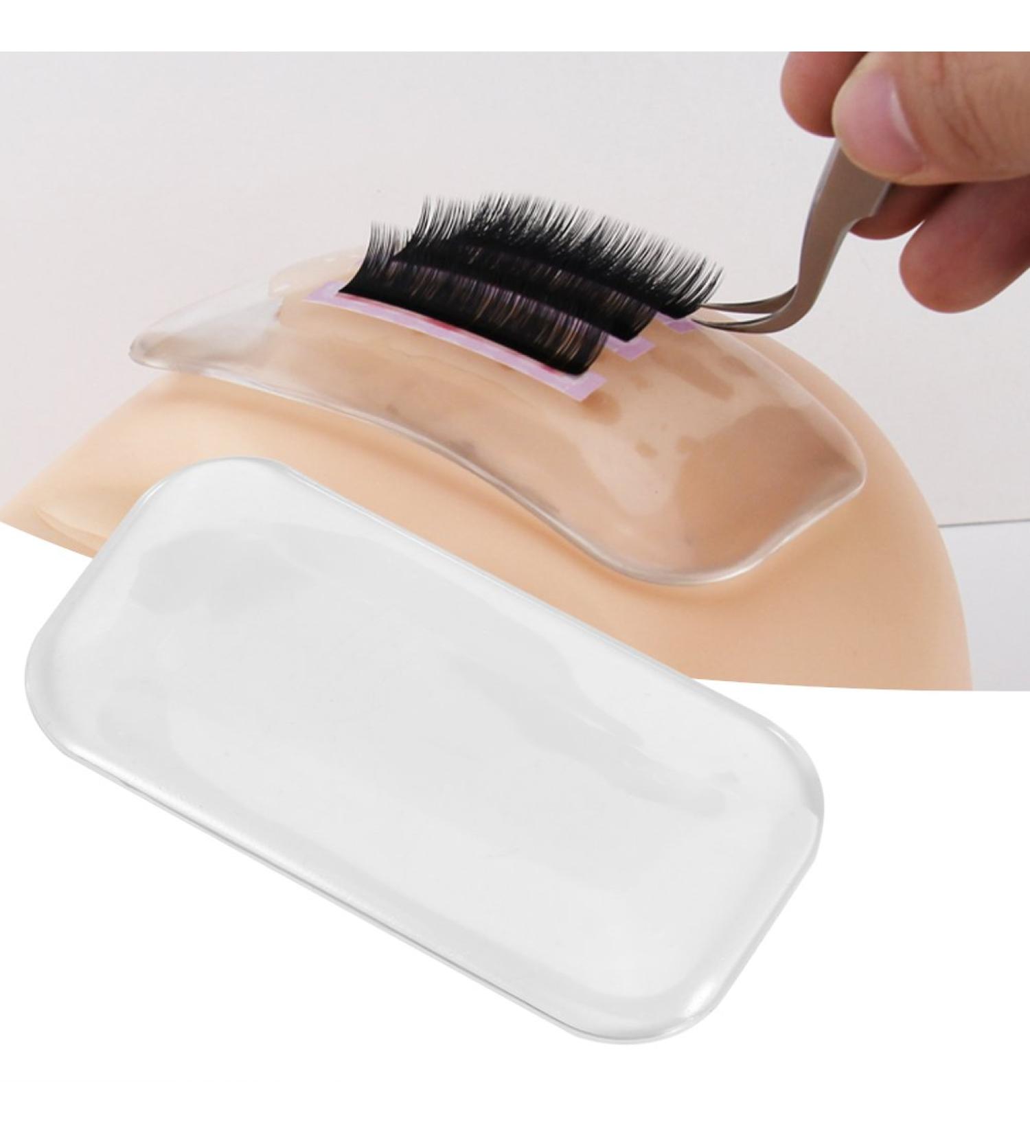 Eyeline Glue Soft Silicone Pad - Washable & Reusable Eyelash Extension Tool for Thick False Lashes | Individual Salon Use (2#) - Buy Online on SooperMarket.com