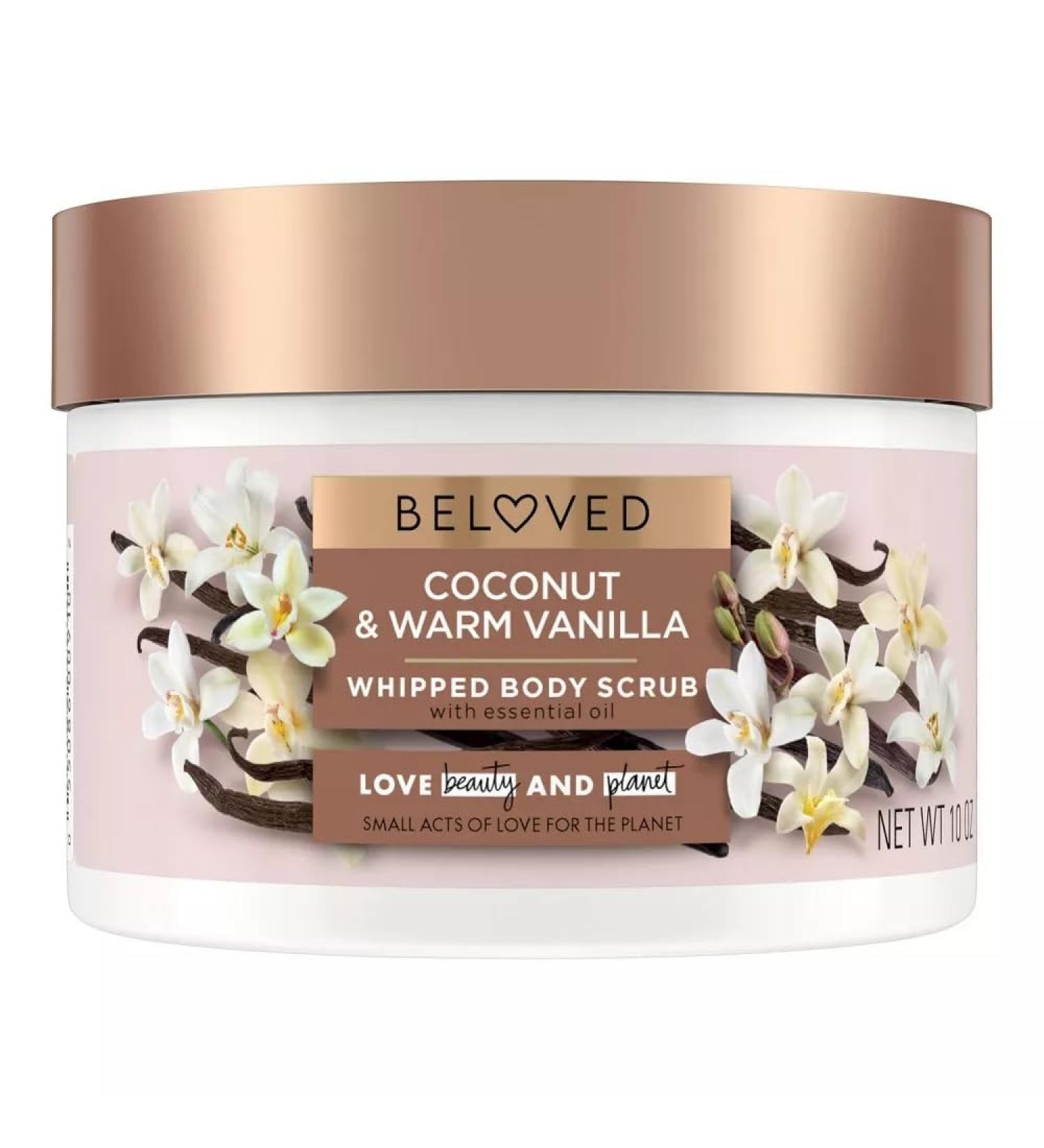 Love Beauty and Planet Whipped Body Scrub - 10 OZ Coconut & Warm Vanilla | Nourishing Exfoliation for Soft Skin - International Shipping Available - Buy Online on SooperMarket.com