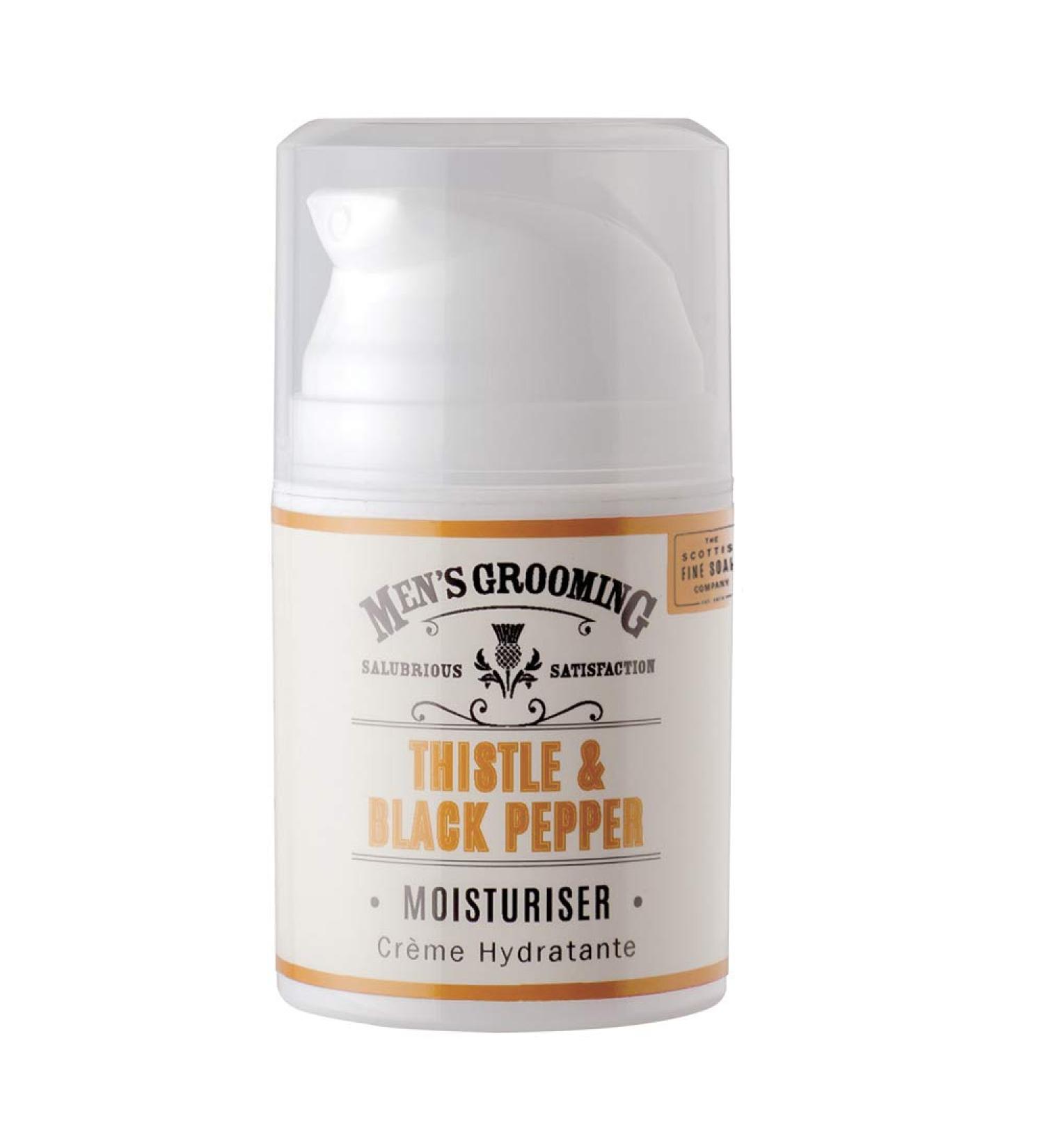 Scottish Fine Soaps Thistle & Black Pepper Moisturiser - Luxurious Hydration for All Skin Types | International Shipping Available - Buy Online on SooperMarket.com