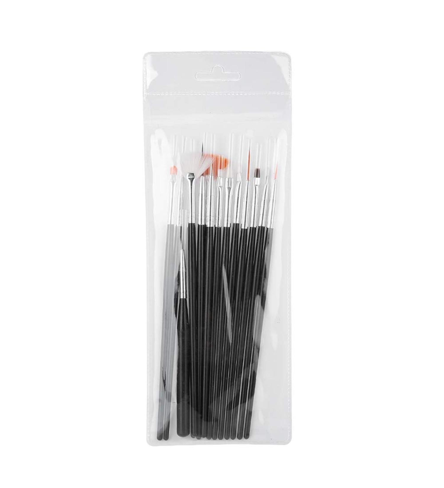 15pcs Painting Brush Set - DIY Nail Art Manicure Tools for Detailed Dotting & Line Drawing - International Shipping Available - Buy Online on SooperMarket.com