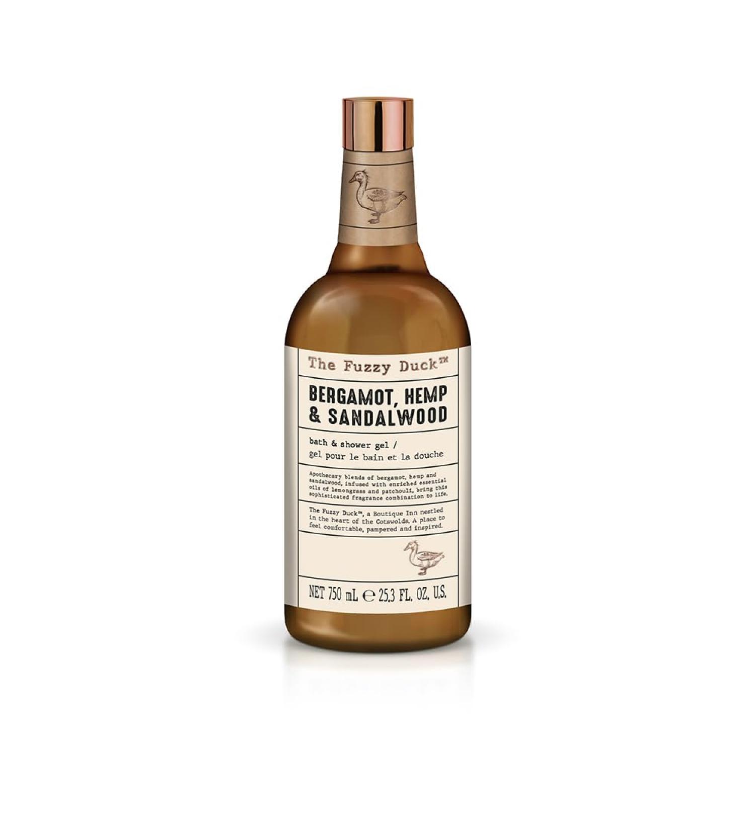 BH Fuzzy Duck Men's Luxury Bath & Shower Gel - Bergamot Hemp & Sandalwood Gift Set - Vegan Friendly - Buy Online on SooperMarket.com