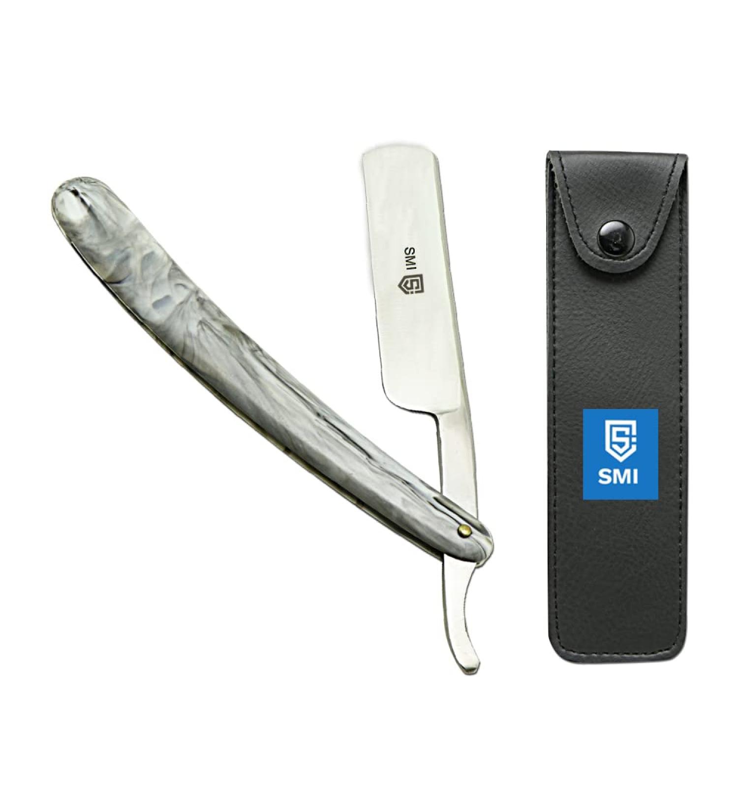 Buy SMI Razor for Men - Fixed Blade Barber Knife with Case (1404) | International Shipping - Buy Online on SooperMarket.com