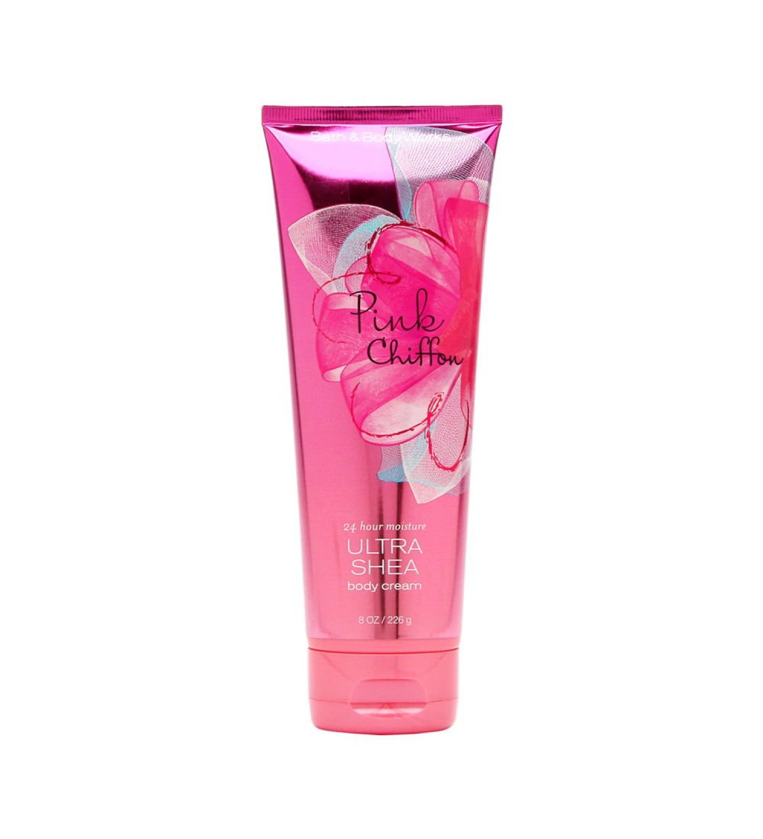 Bath & Body Works Pink Chiffon 8.0 oz Ultra Shea Cream