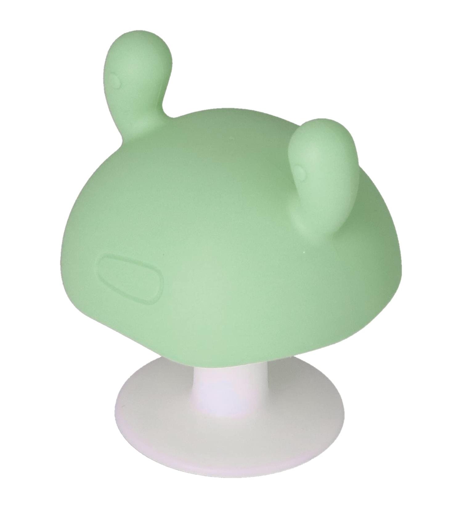 Silicone Teether Mushroom Shaped for Infants 4+ Months - Pink/Green - Buy Online on SooperMarket.com