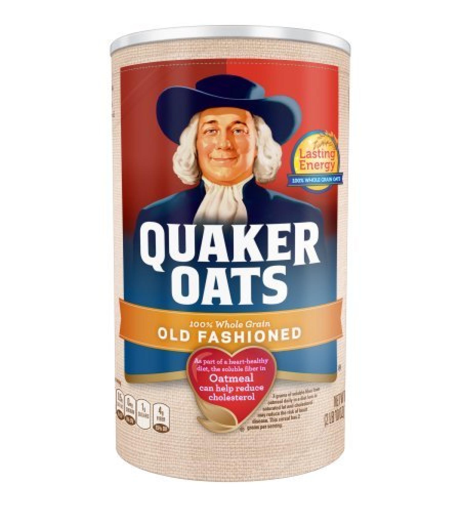 Quaker Oats Old Fashioned Oatmeal Breakfast Cereal 42 Oz - 2 Canisters (2.62 lb Pack) - Buy Online on SooperMarket.com