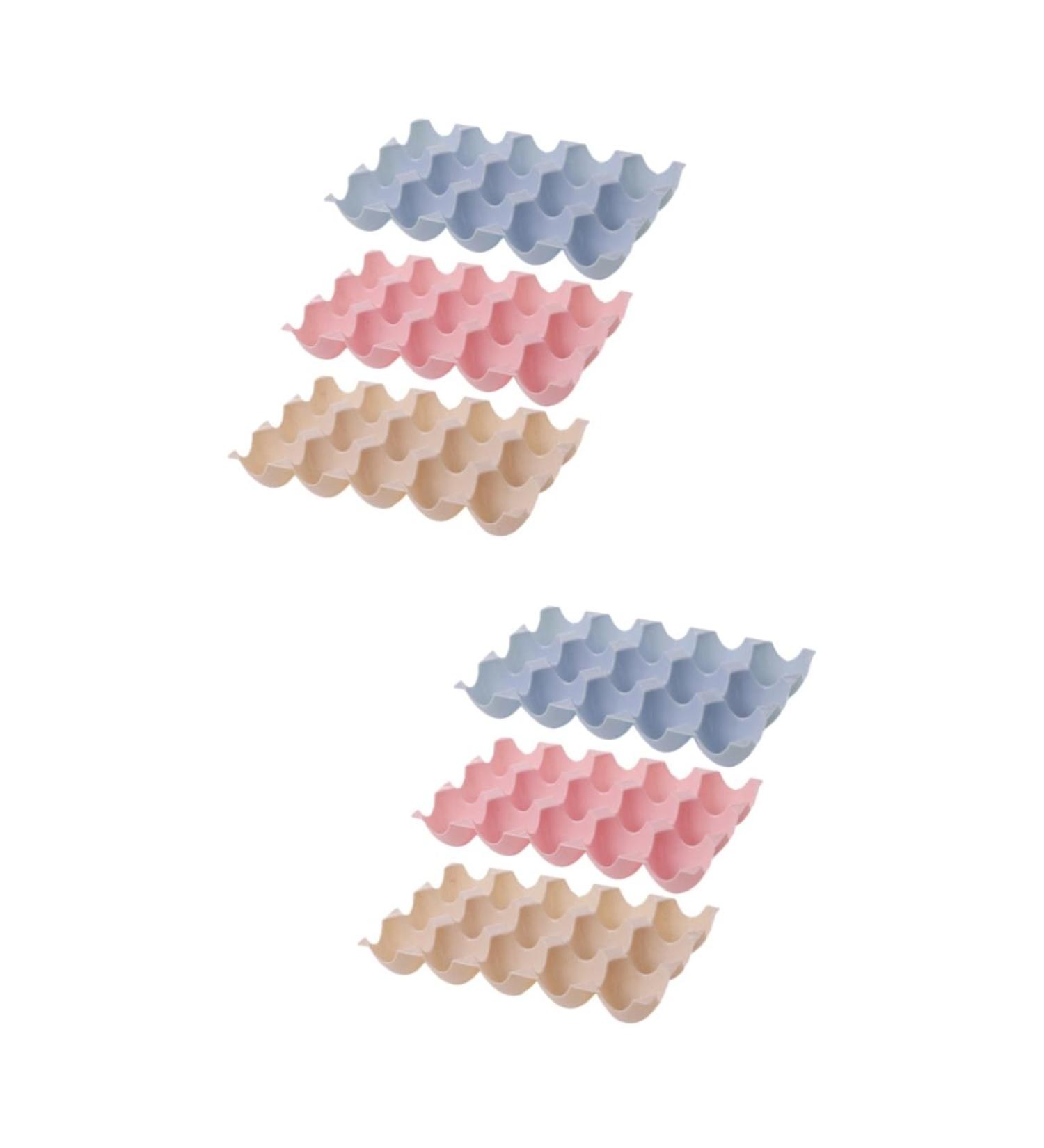 OSALADI 6 Pcs Egg Storage Box Eggs Multi- Grid Egg Boxes Egg Holder Tray Egg Container Refrigerator Egg Tray - Buy Online on SooperMarket.com