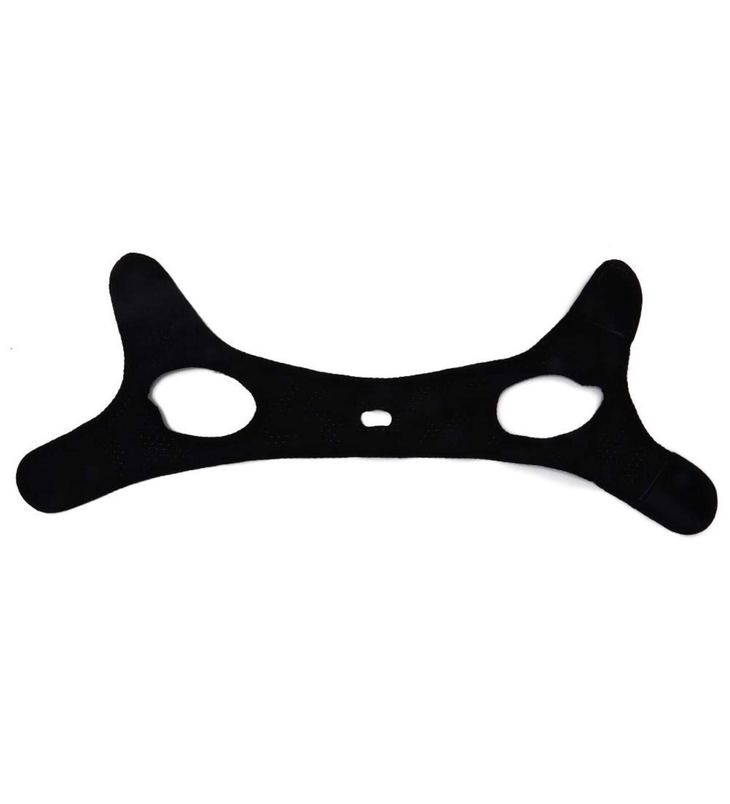 Adjustable Anti-Snore Chin Strap for Snoring Reduction (Black) - Easy to Wear Triangular Mesh Cloth Snoring Aid - Buy Online on SooperMarket.com