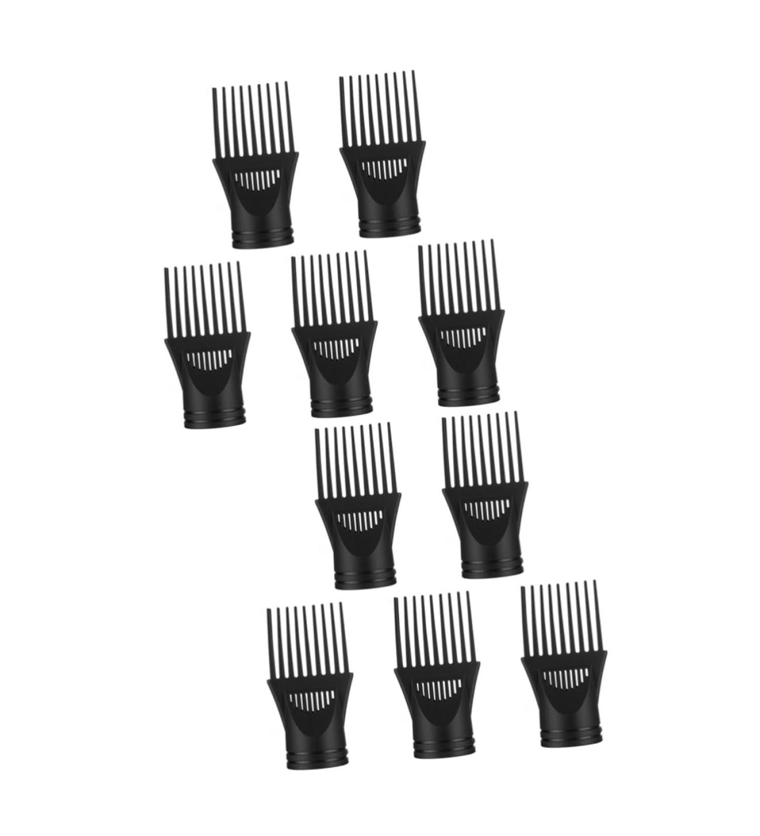 Didiseaon 10 Pcs Hair Dryer Comb Hair Blower Nozzle Hair Blow Dryer Comb Hair Dryer Attachment Nozzle Hair Dryer Front Nozzle Universal Diffuser Blow Dryer with Comb Adapter Plastic Modeling 13x6cmx2pcs Blackx2pcs - Buy Online on SooperMarket.com