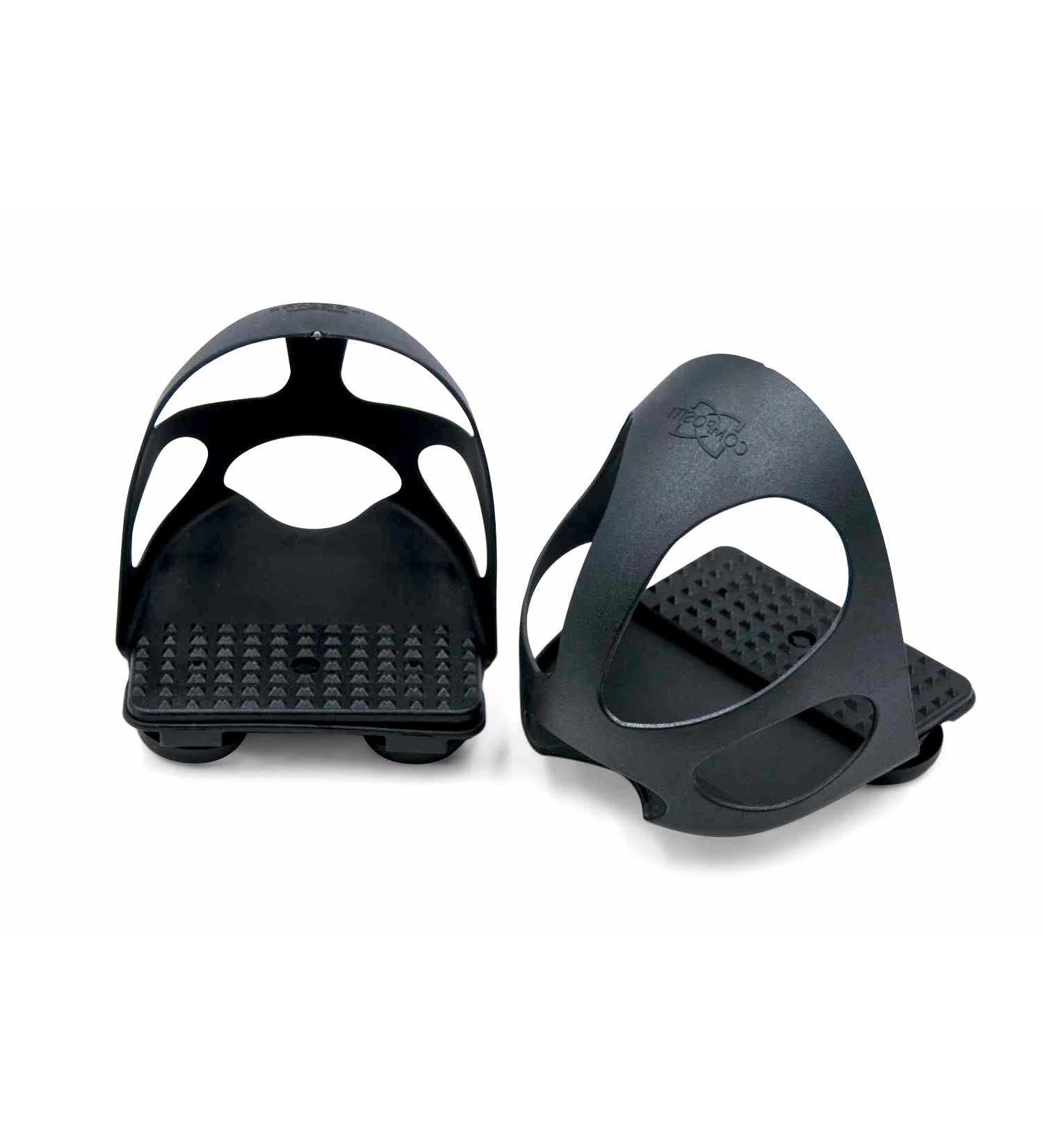 Stirring Iron Insert with Slip Protection | 1 Pair (2 Pieces) - Black Safety Stirrup Caps for Adults | International Shipping Available - Buy Online on SooperMarket.com