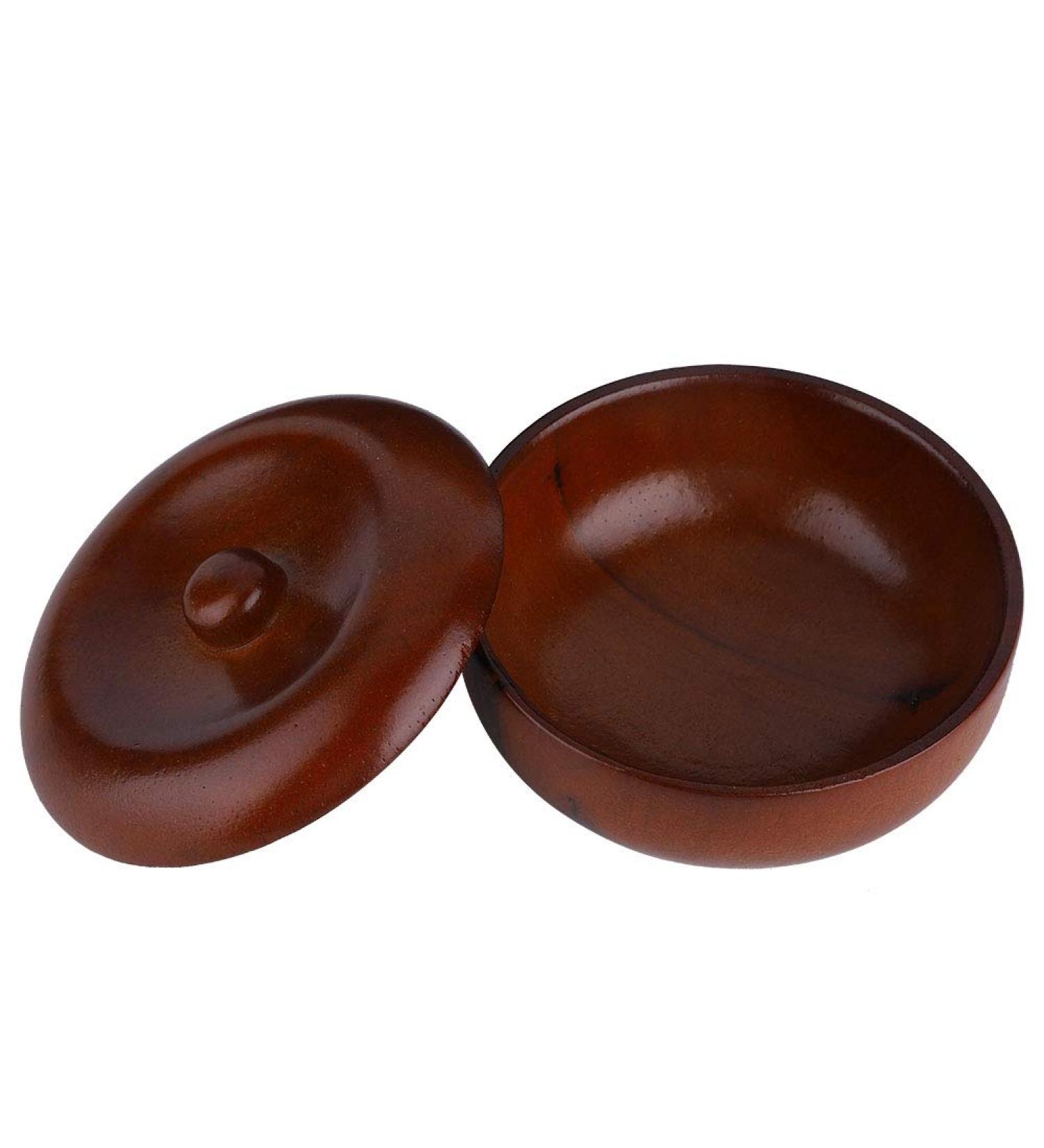 Raguso Wooden Shaving Bowl 10x10x6 - Sturdy Rubberwood with Lid for Men s Foaming Shaving Cream | International Shipping Available - Buy Online on SooperMarket.com