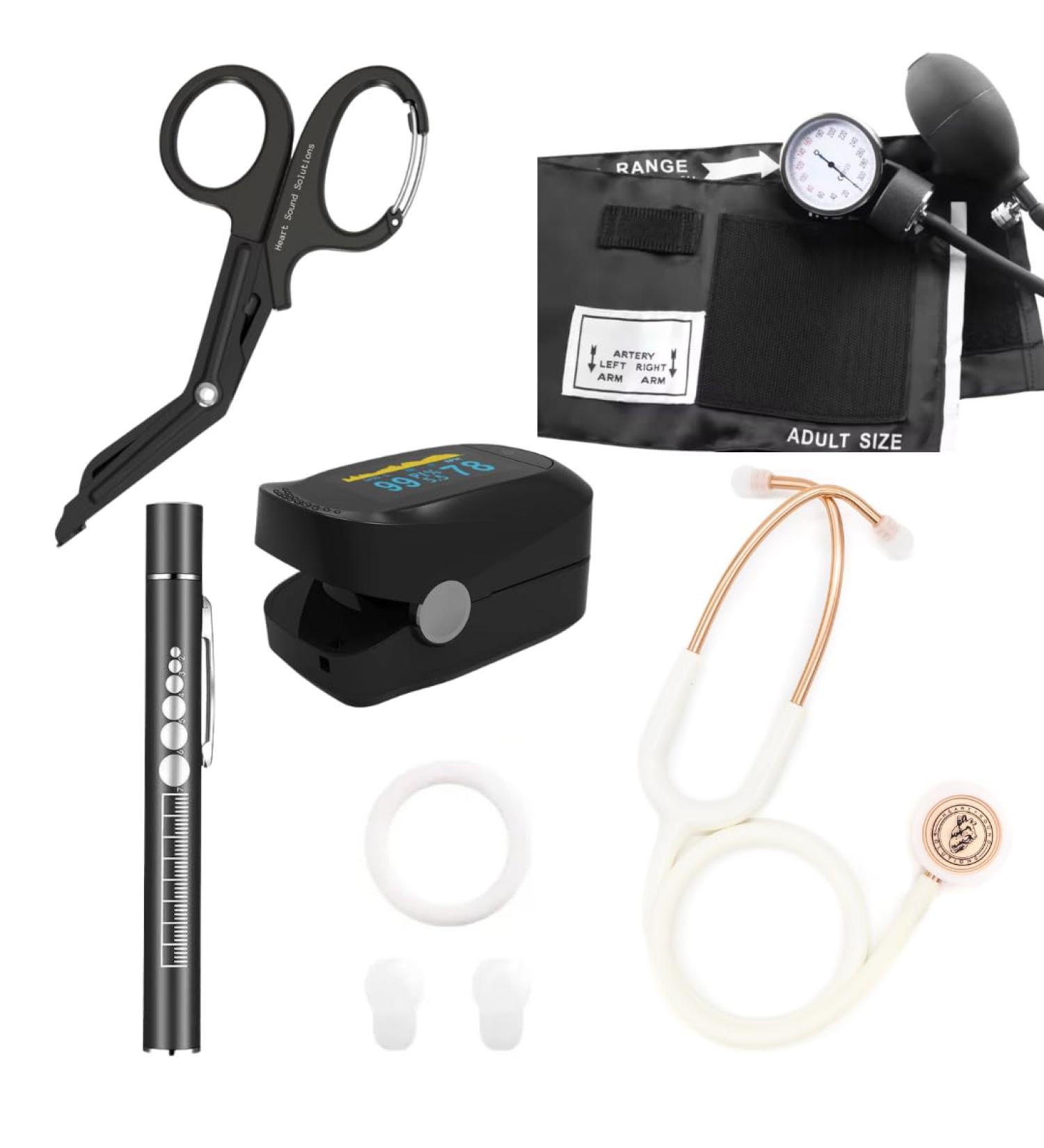 Assessment Kit for Doctors Nurses & Students - Signature Series Gold Stethoscope & Accessories | Shop Internationally - Buy Online on SooperMarket.com