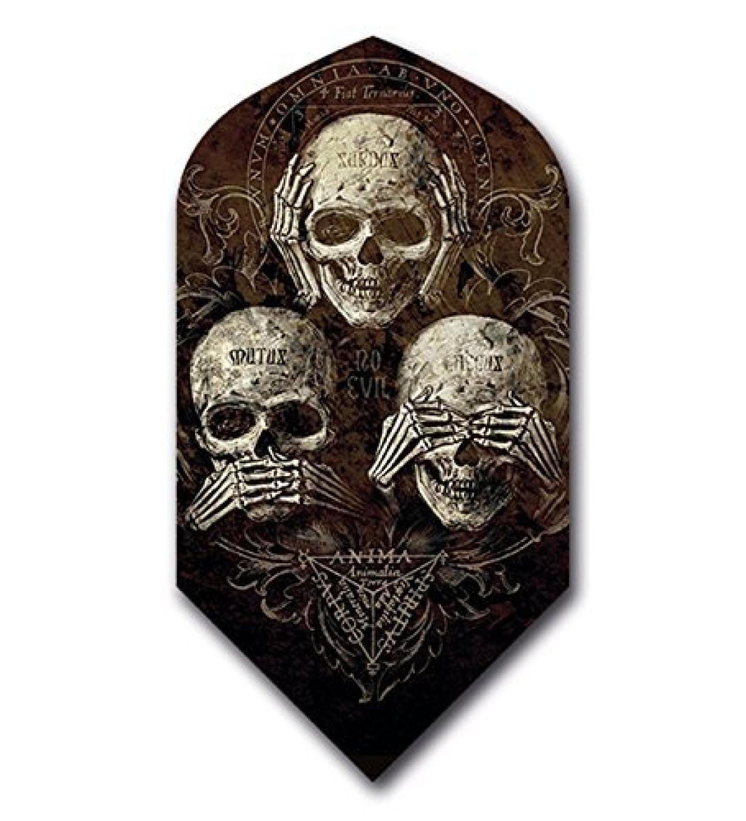 US Darts 3 Set (9 Flights) Alchemy Fear NO Evil Slim Dart Flights