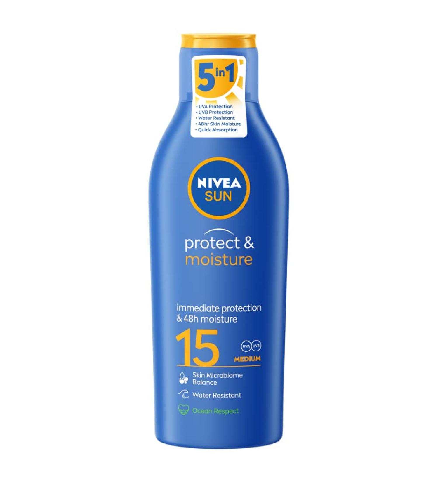 Nivea Sun Moisturizing Lotion SPF15 - 200ml - Buy Online on SooperMarket.com