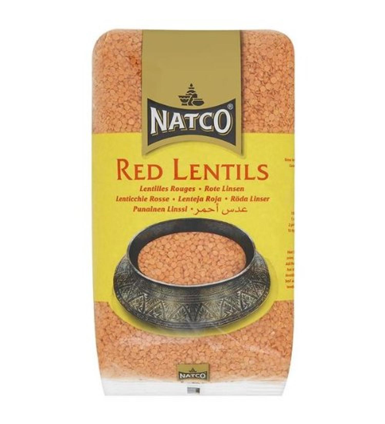 Natco Pulsed Red Lentils 1 x 2kg
