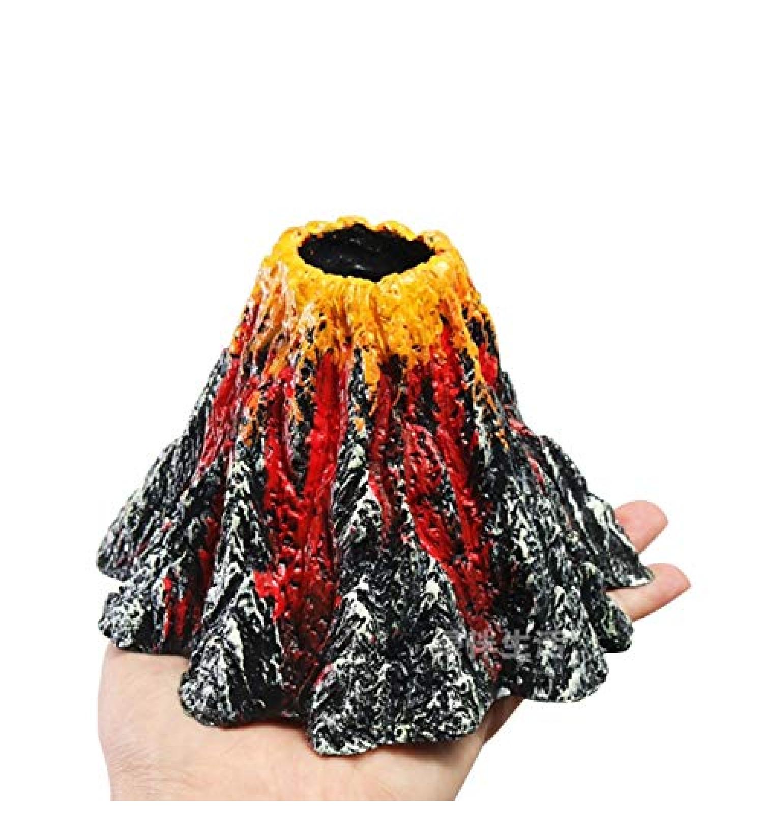 Movoja Extra Large Aquarium Volcano Decoration - Bubbles Air Outlet for Fresh & Salt Water - Stunning Aquaristics Decor - Buy Online on SooperMarket.com