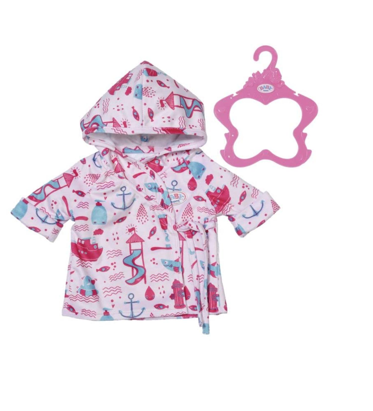 abgee 515 830642 EA Baby Born Bath Bathrobe red