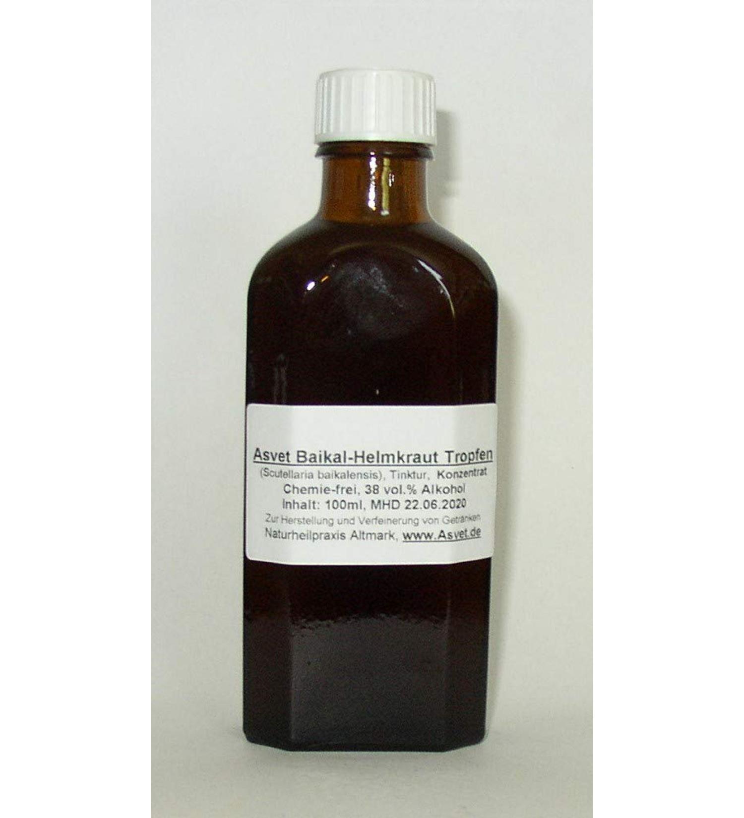 100ml Asvet Baikal skullcap drops extract 1:3 Scutellaria tincture vegan