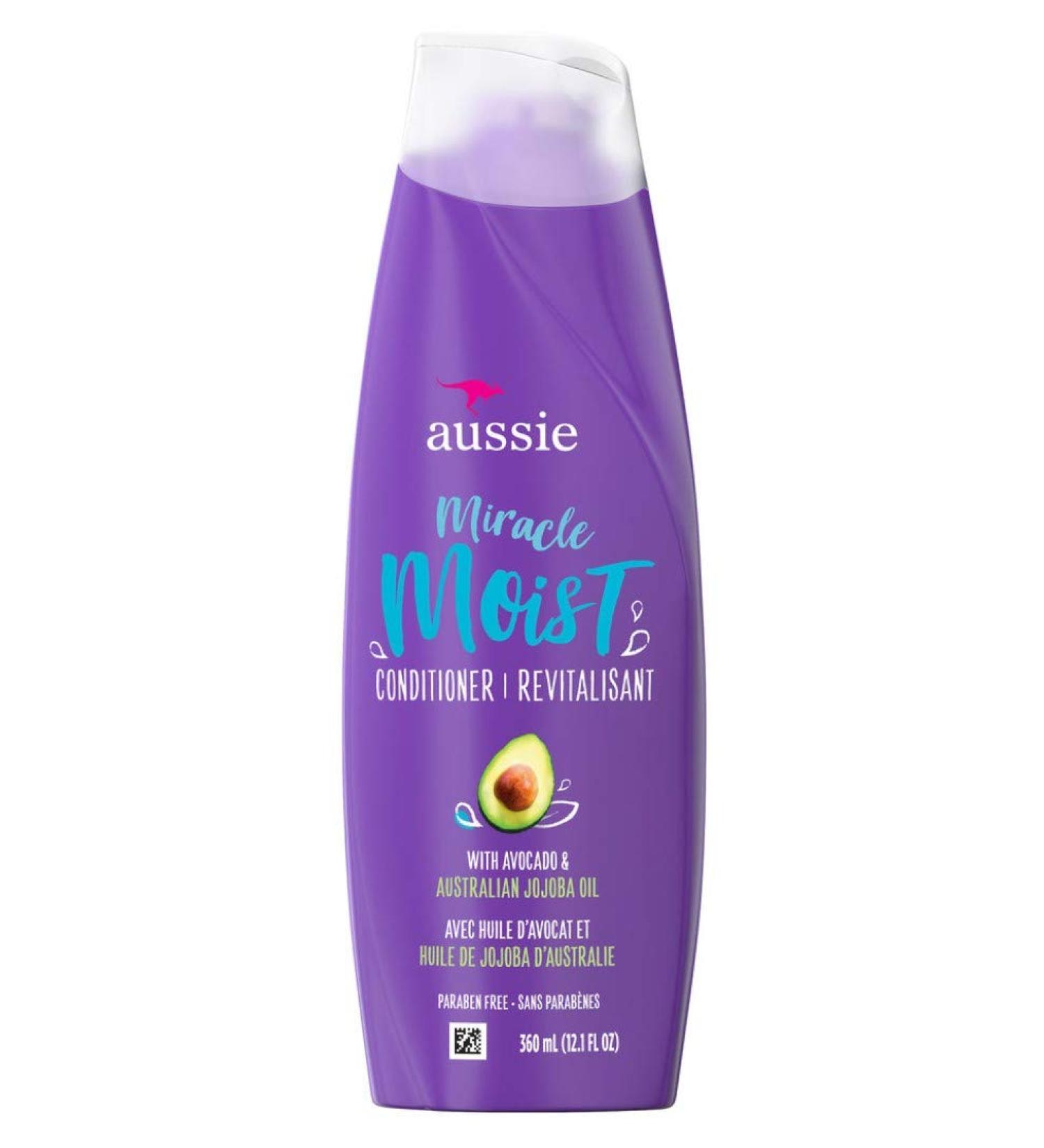 Aussie Miracle Moist Conditioner with Avocado & Jojoba Oil - 12.1 fl oz - Buy Online on SooperMarket.com