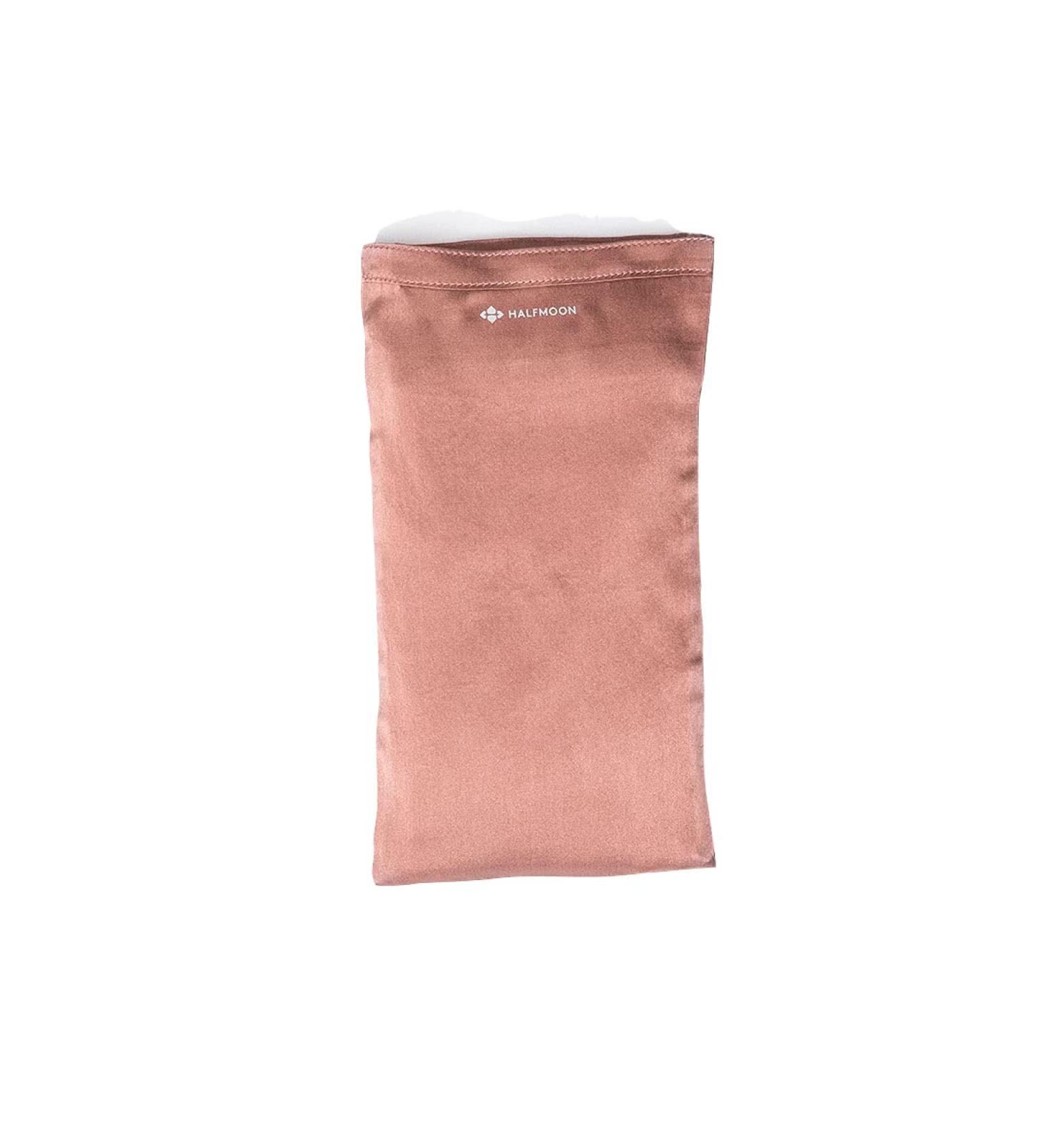Halfmoon Silk Eye Pillow Lavender  Rose Clay