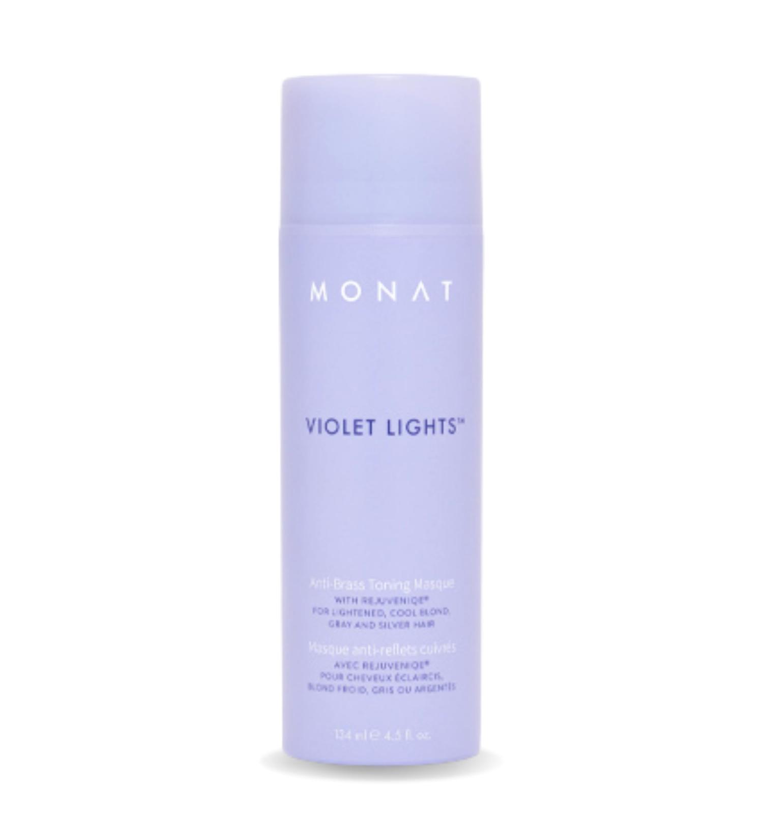 MONAT Violet Lights Anti-Brass Toning Masque - Natural Radiance for Healthy Beautiful Hair - Tone Brassiness & Illuminate Shine - Buy Online on SooperMarket.com