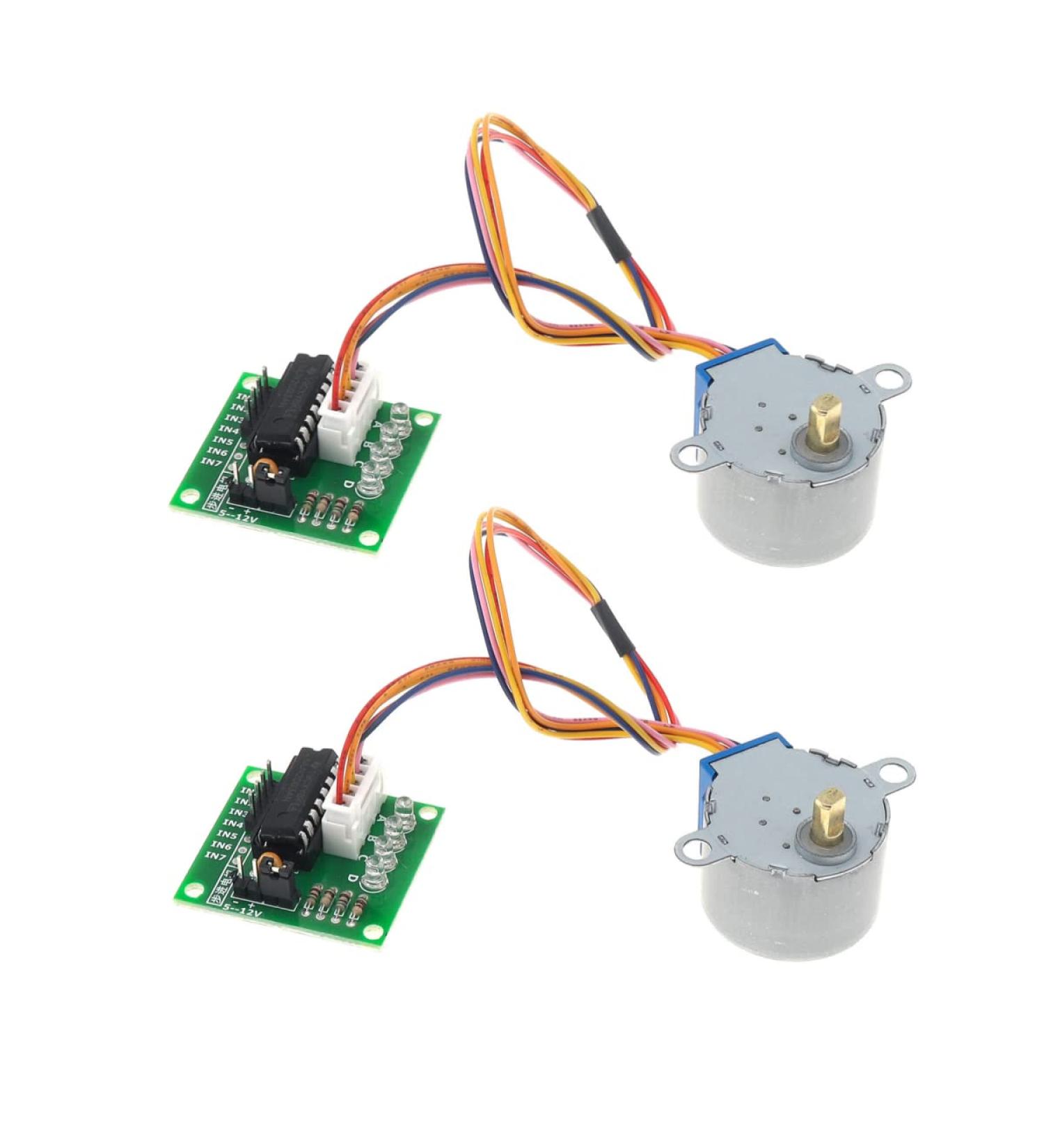 DiGiYes 2 Sets DC 5V 4-Phase 28BYJ-48 DC Step Stepper Motor ULN2003 Driver Test Module Board Compatible with Arduino - Buy Online on SooperMarket.com