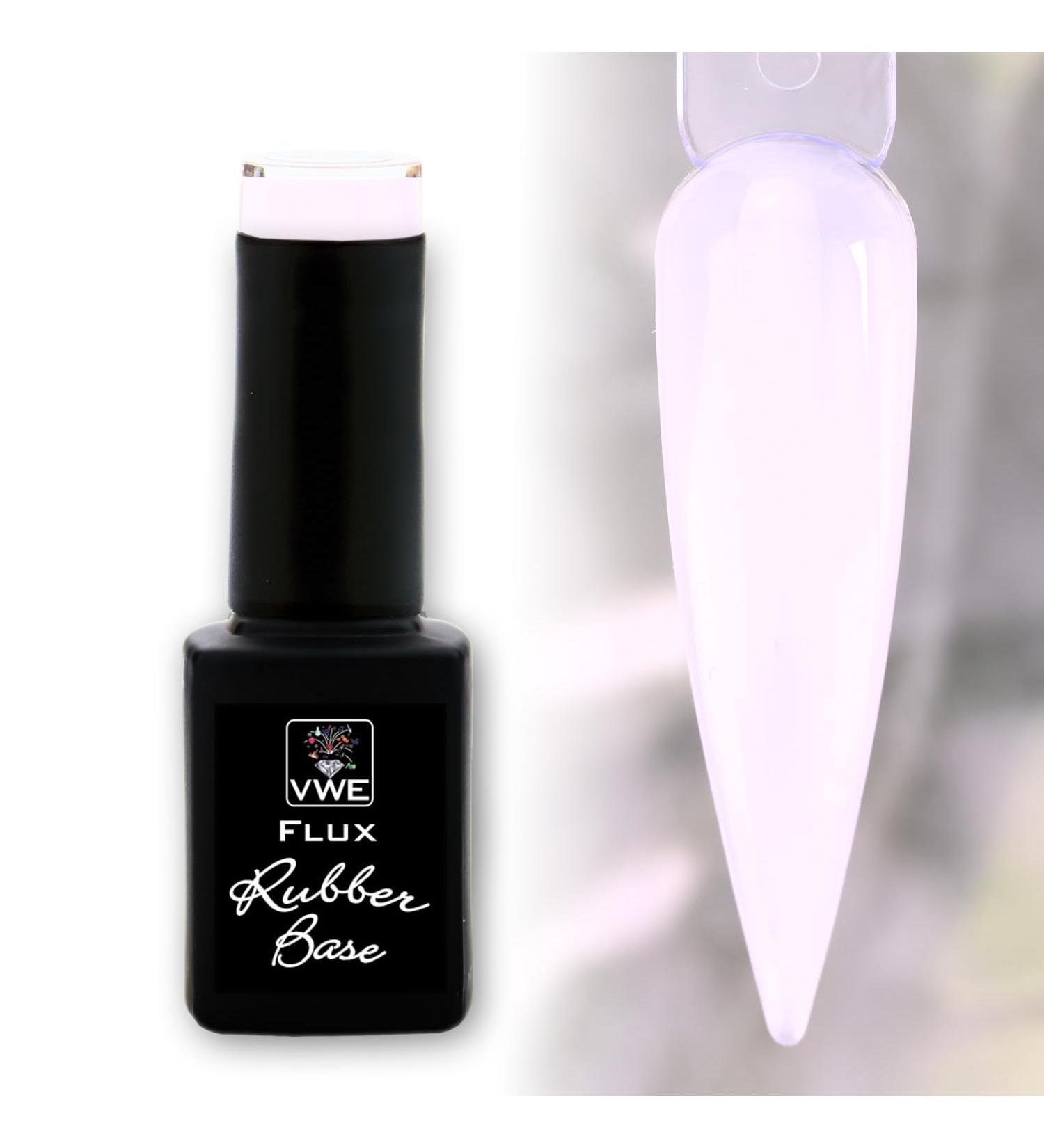 Buy Flux Rubber Base - Light-Curing Gel Base 12ml | Milky White 08 for Nail Art - Fast International Shipping - Buy Online on SooperMarket.com