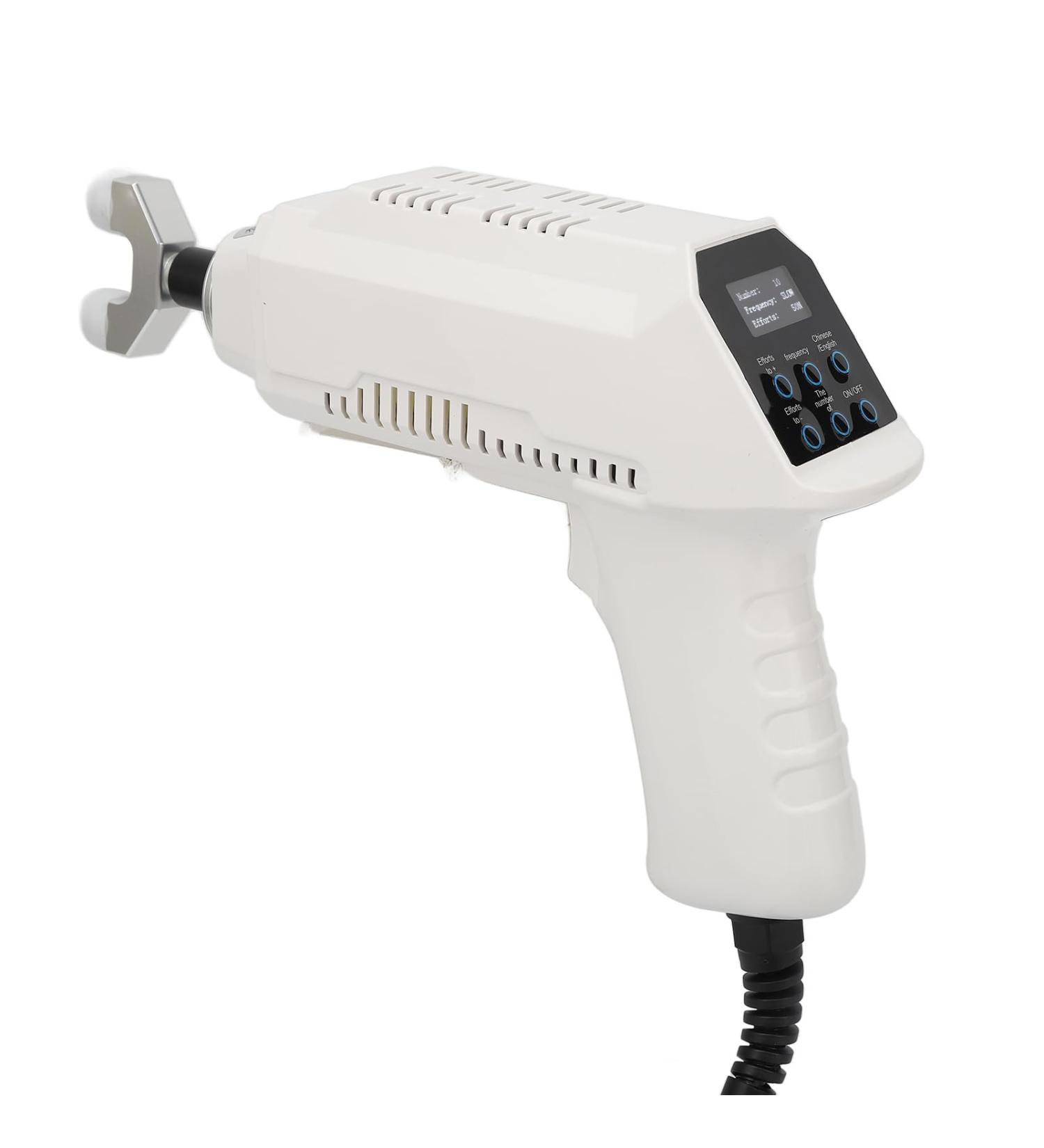 Electrical Chiropractic Massager - 30 Steps 8 Massage Heads 4 Modes | Spinal Adjustment Tool (EU Connector) - Buy Online on SooperMarket.com