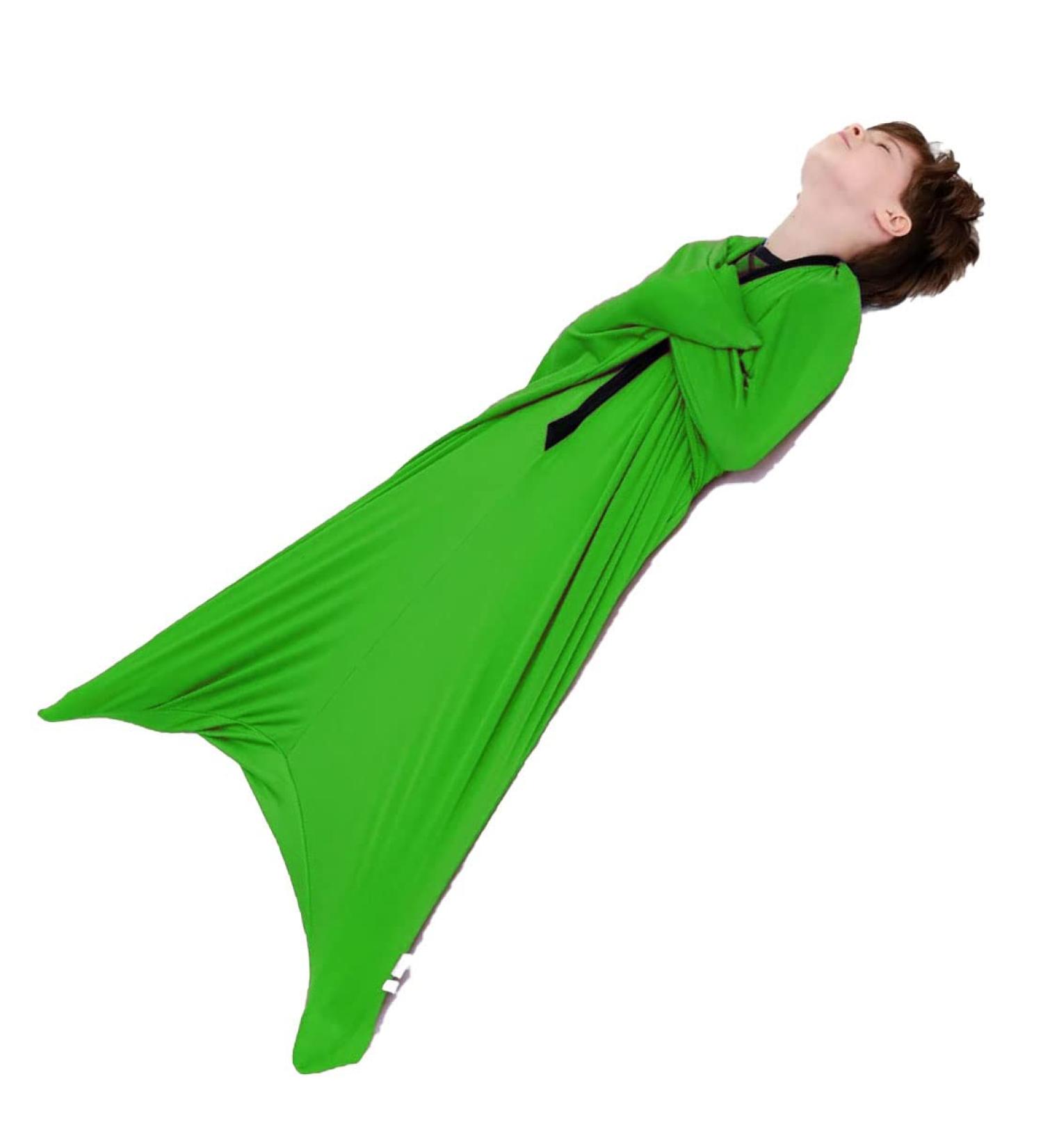 Sensory Body Sock for Kids - Green, Size S/Small | Stretchy, Easy to Wash, Breathable | Relieve Stress for Children with Autism & Anxiety - Buy Online on SooperMarket.com