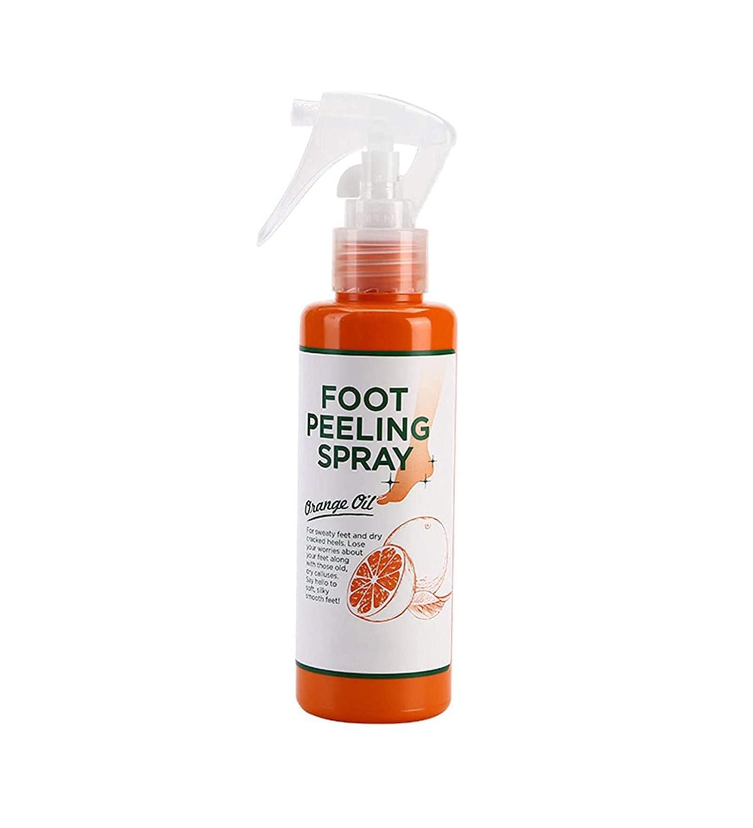Anushka Foot Peeling Spray Oil | Remove Dead Skin & Calluses Instantly | Exfoliating Hydrating Peel Off Spray (Orange) - Buy Online on SooperMarket.com