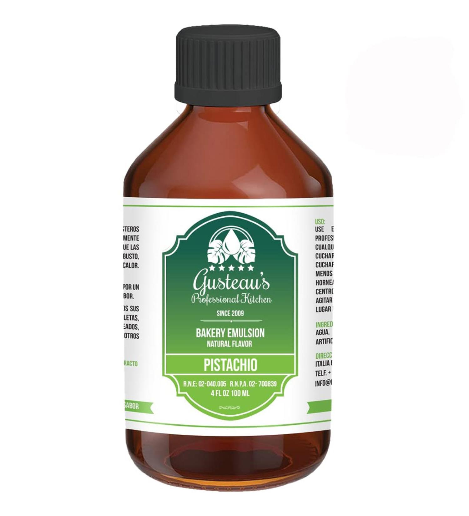 Gusteau's - Pistachio Flavor Bakery Emulsion  4 fl oz (100ml) (Pistachio) - Buy Online on SooperMarket.com