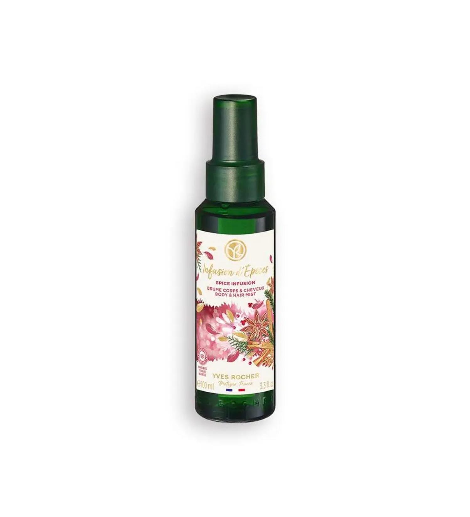 Yves Rocher Sensual Cocktail of Spices Spice Infusion Hair and Body Spray Mist 100 ml./3.3 fl.oz. Limited Edition Christams New Year
